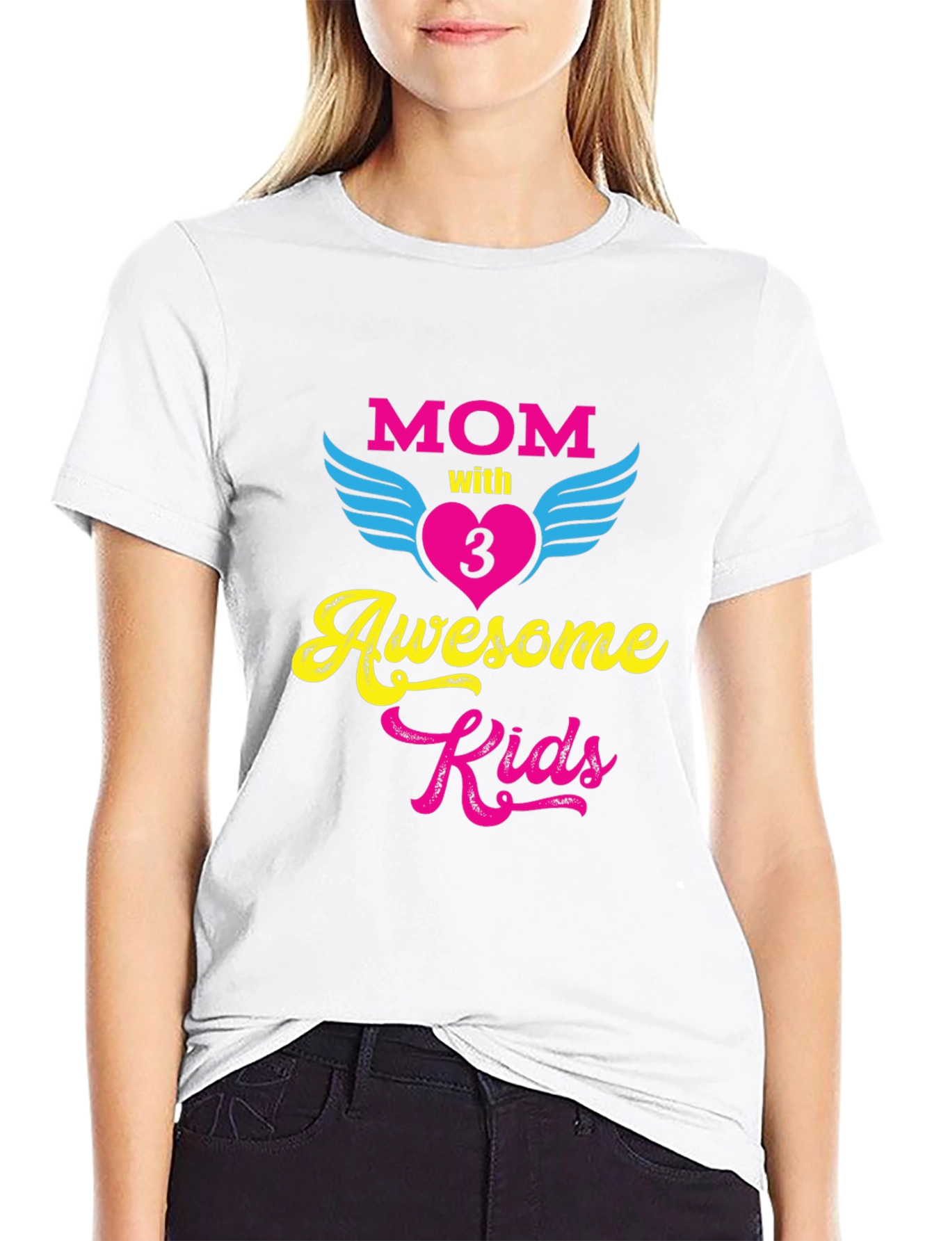 Mom of 3 Awesome Kids T-Shirt