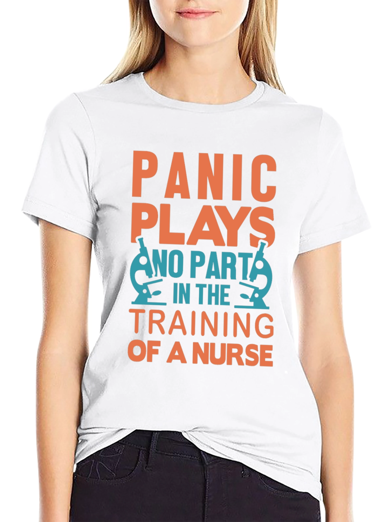 Nurse Training T-Shirt - Panic Plays No Part!