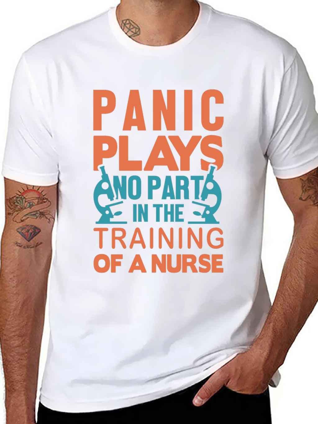 Nurse Training T-Shirt - Panic Plays No Part!