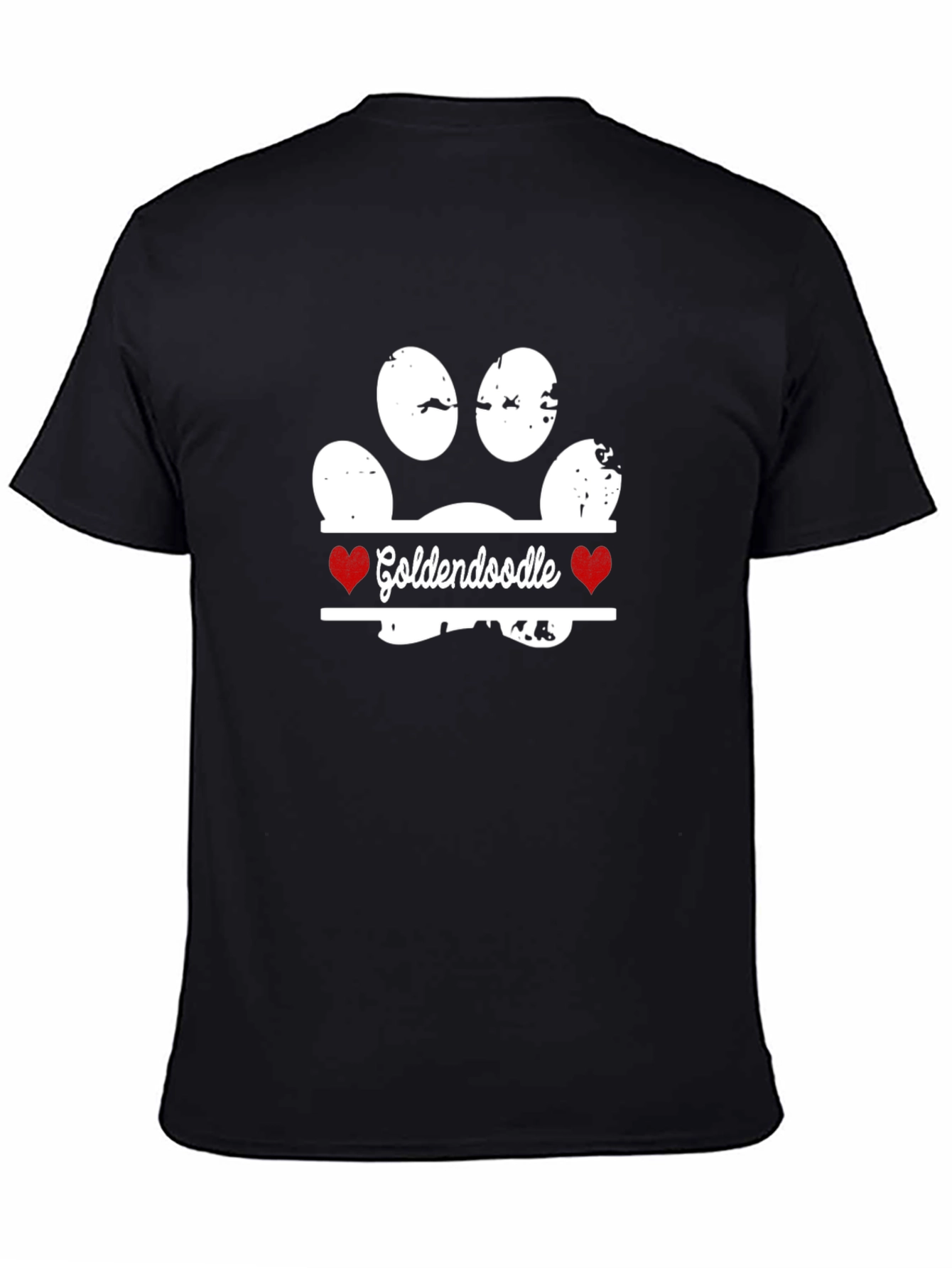 Goldendoodle Paw Print T-Shirt - Dog Lover Tee