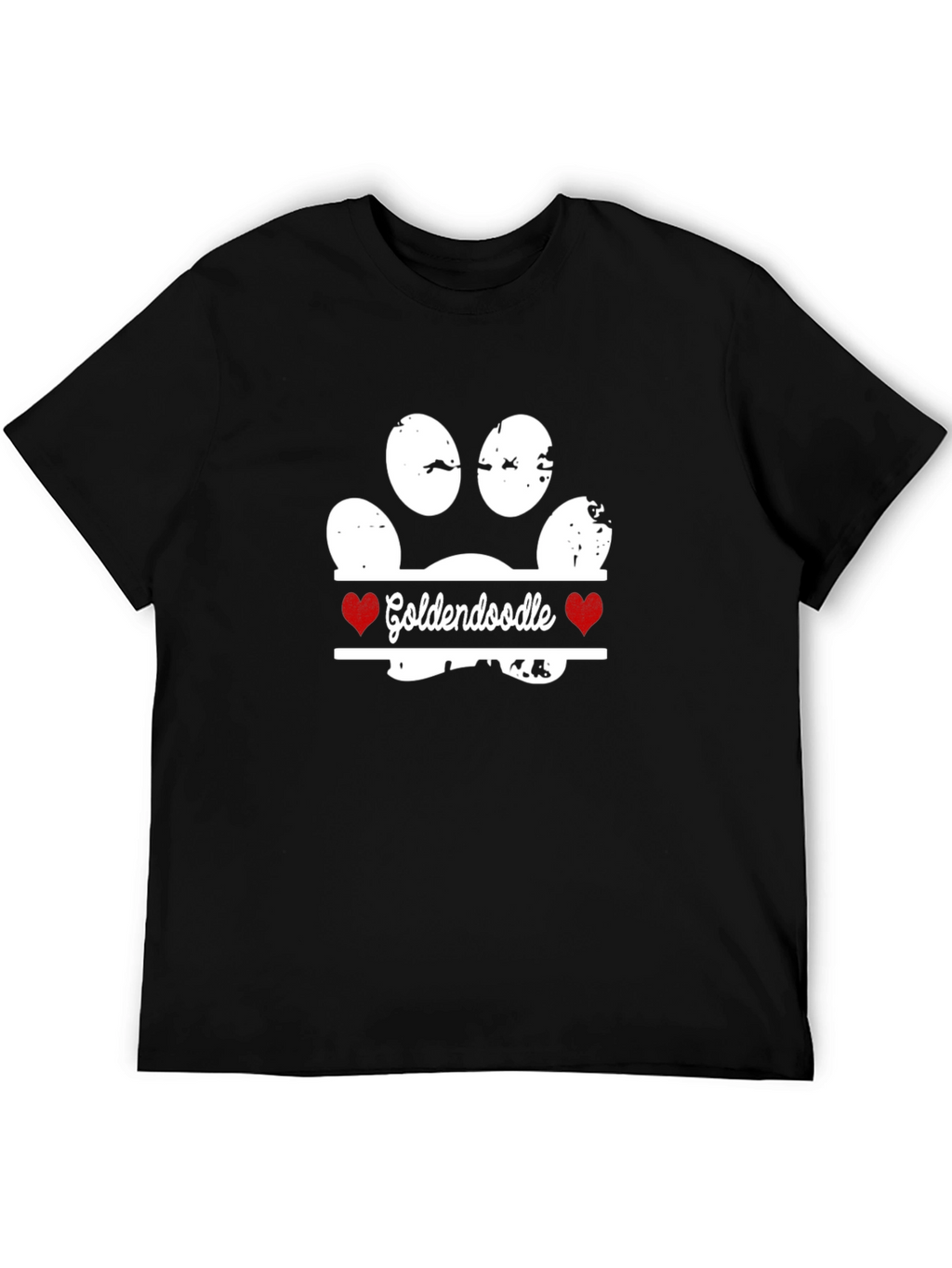 Goldendoodle Paw Print T-Shirt - Dog Lover Tee