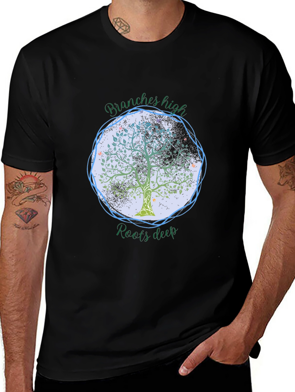 Branches High Roots Deep Tree Graphic Tee