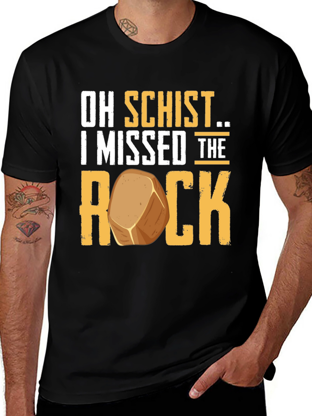 Oh Schist I Missed the Rock Funny Geology T-Shirt