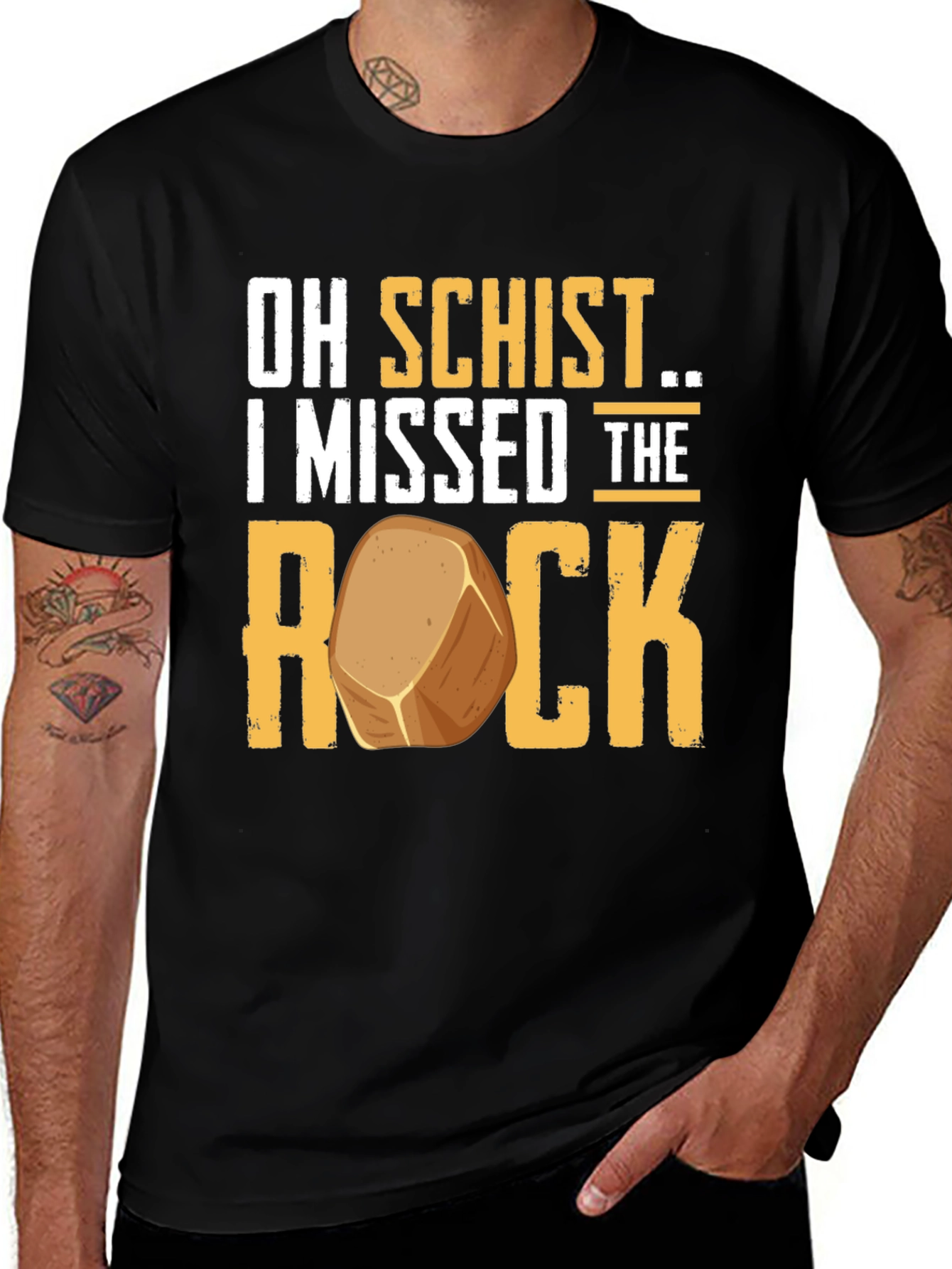 Oh Schist I Missed the Rock Funny Geology T-Shirt
