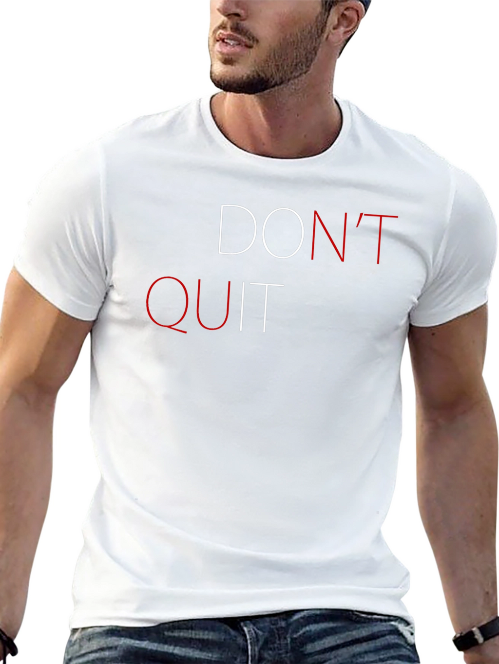 Dont Quit Graphic Print Short Sleeve T-Shirt