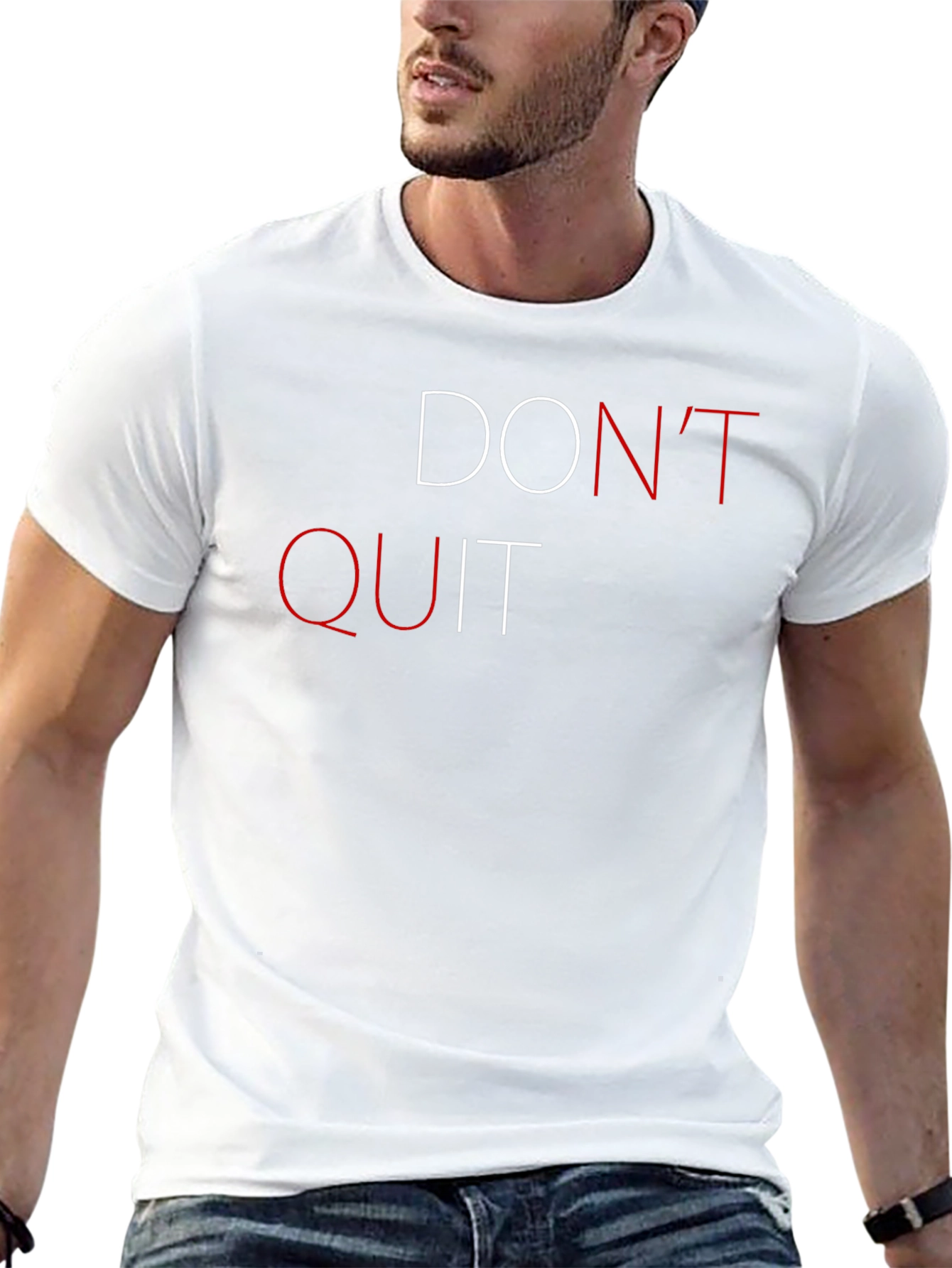 Dont Quit Graphic Print Short Sleeve T-Shirt