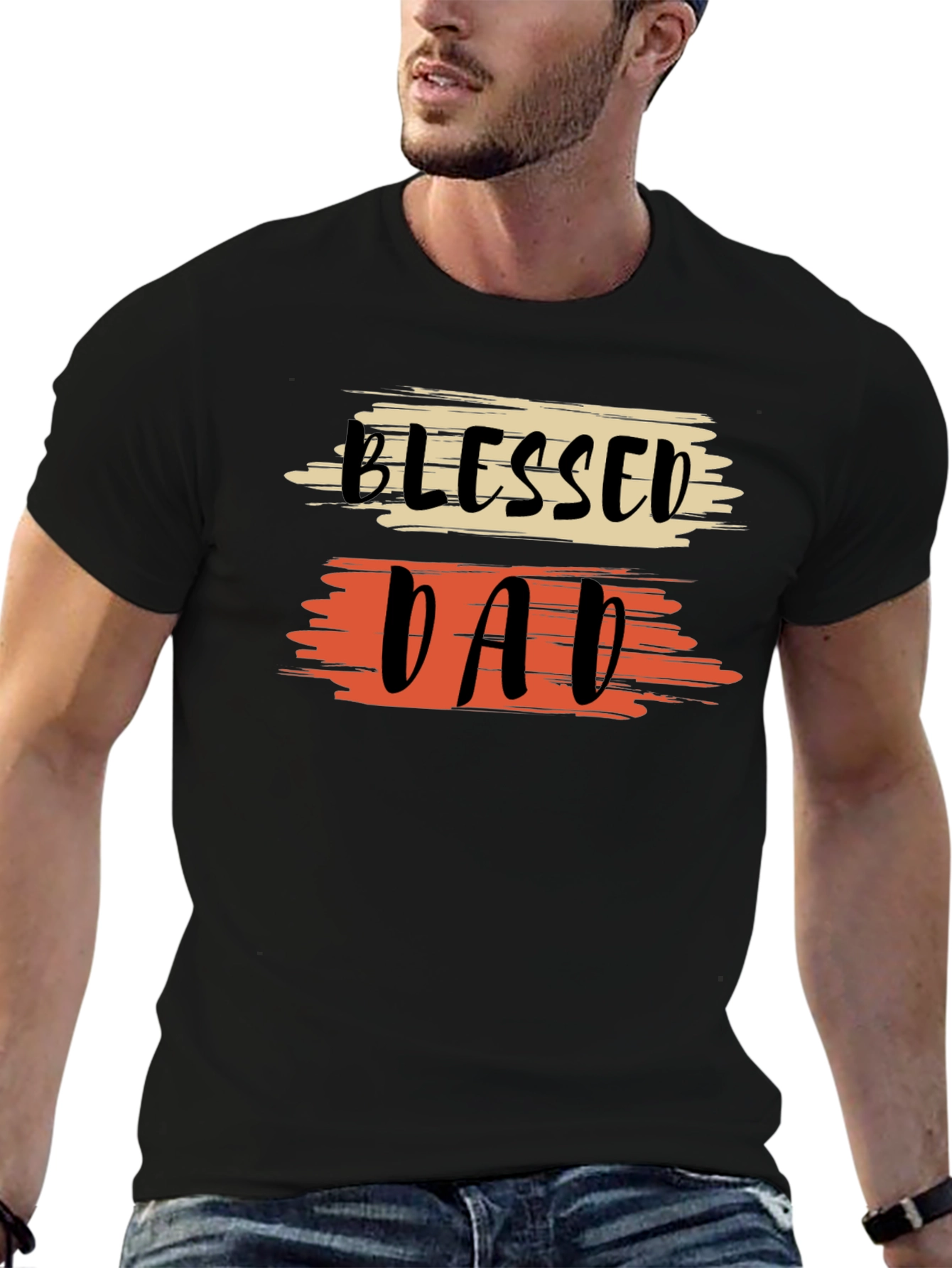 Blessed Dad Graphic T-Shirt - Fathers Day Tee