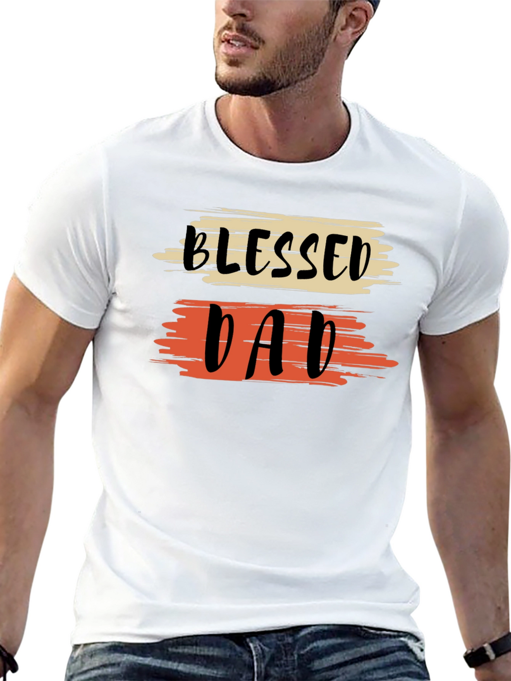 Blessed Dad Graphic T-Shirt - Fathers Day Tee