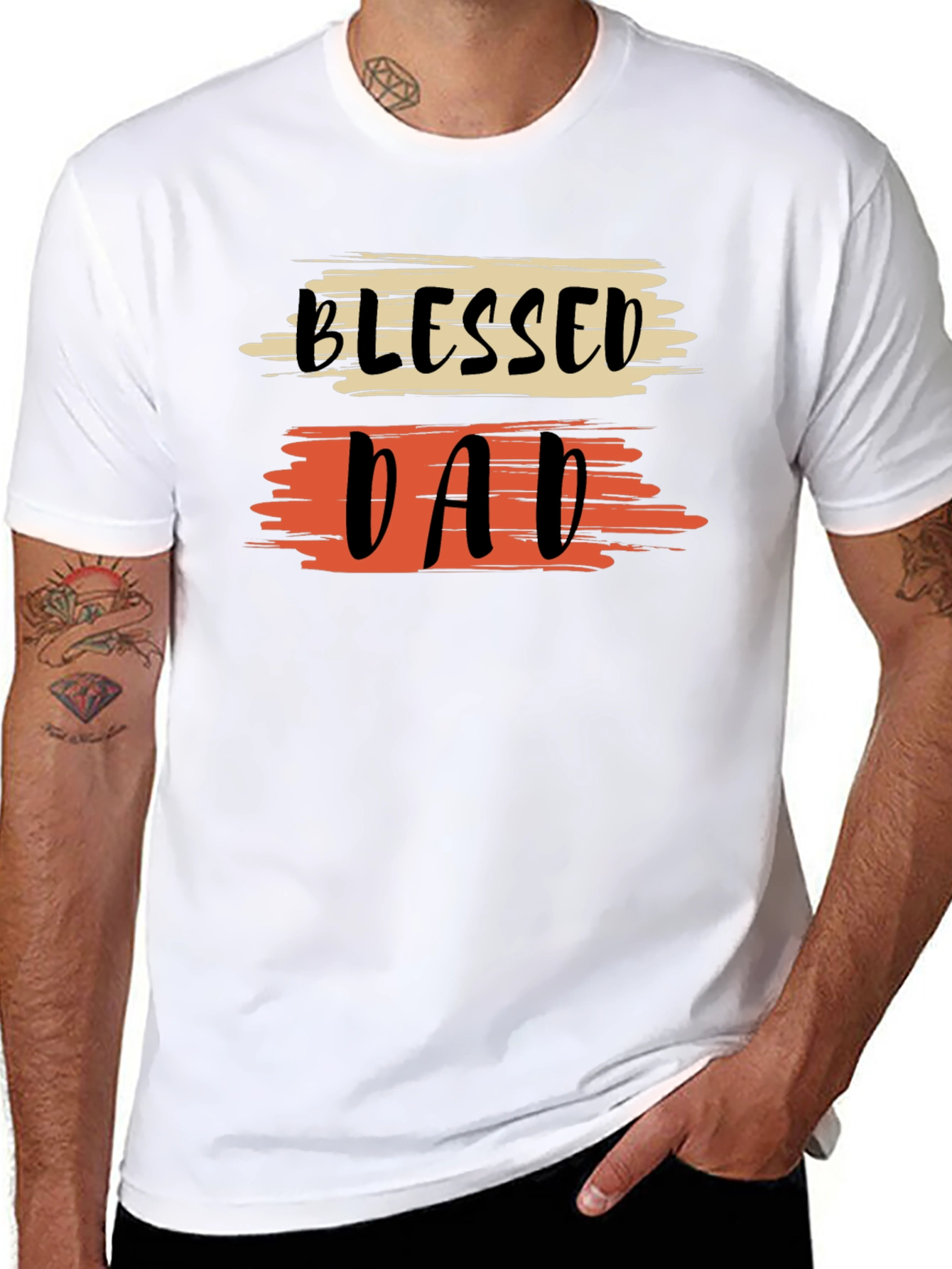 Blessed Dad Graphic T-Shirt - Fathers Day Tee