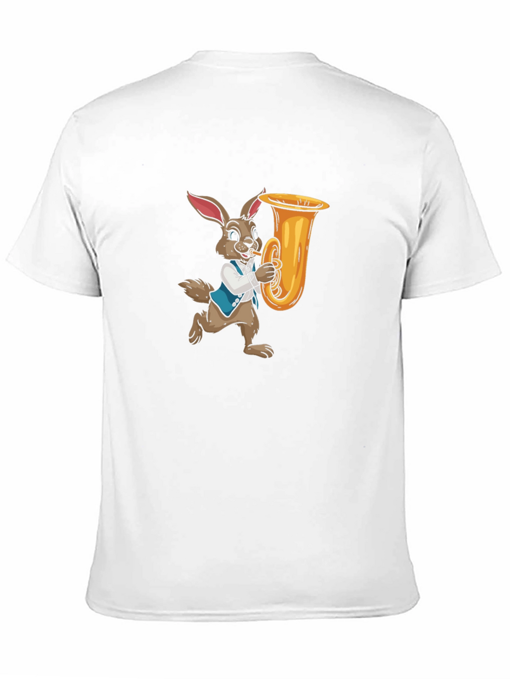 Rabbit Playing Tuba Graphic Tee