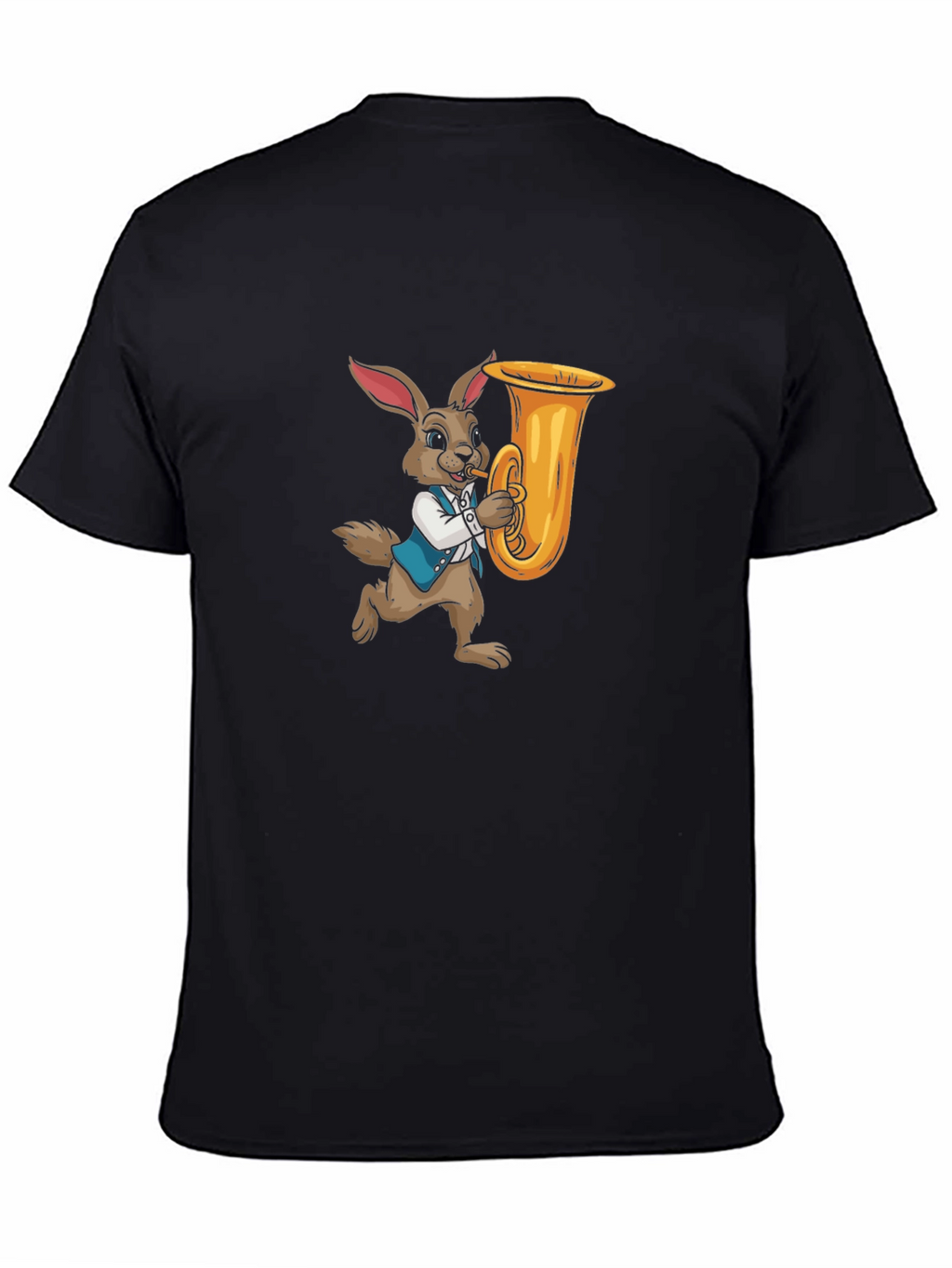 Rabbit Playing Tuba Graphic Tee
