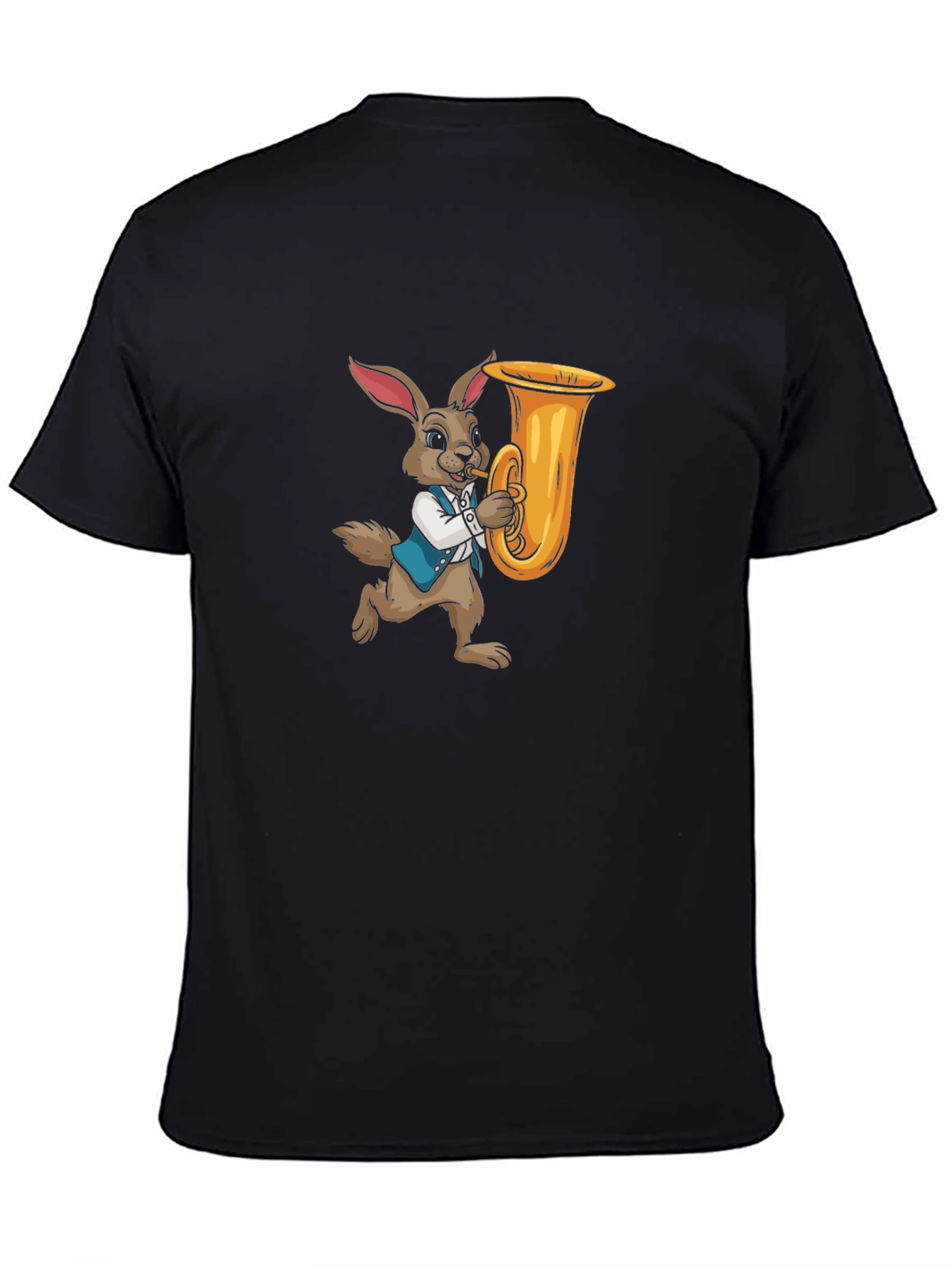 Rabbit Playing Tuba Graphic Tee