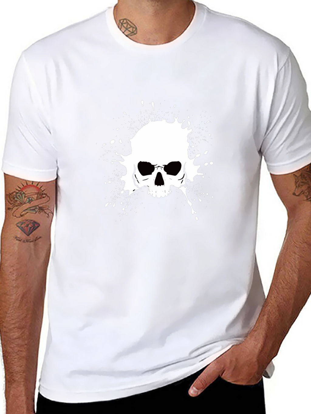 Skull Graphic Black Tee