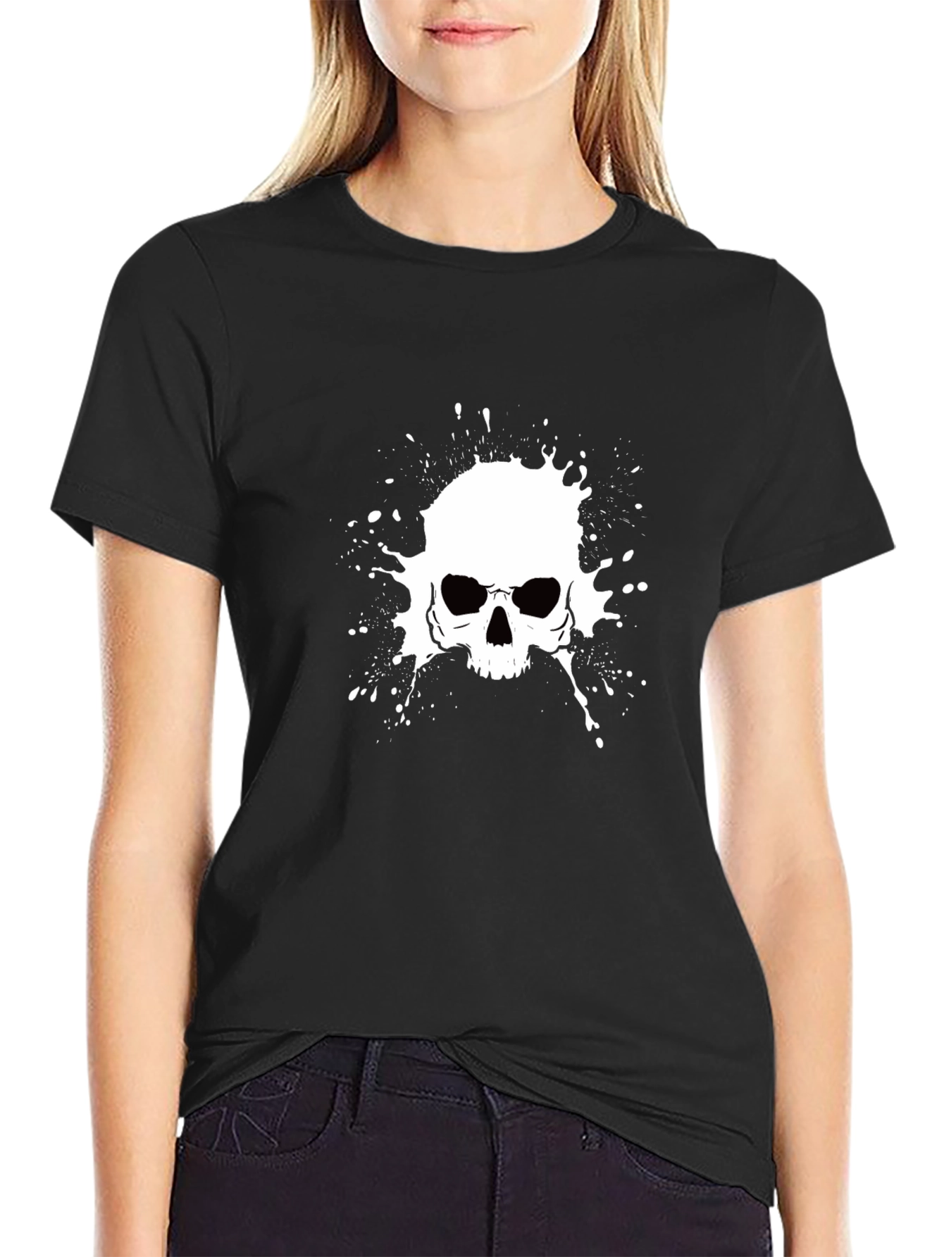 Skull Graphic Black Tee