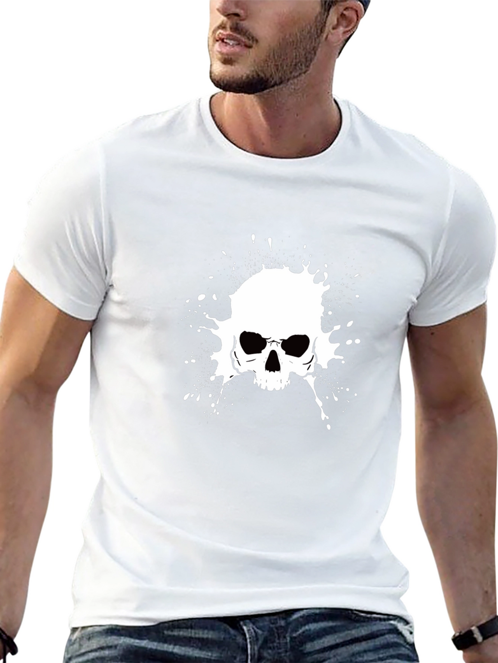 Skull Graphic Black Tee