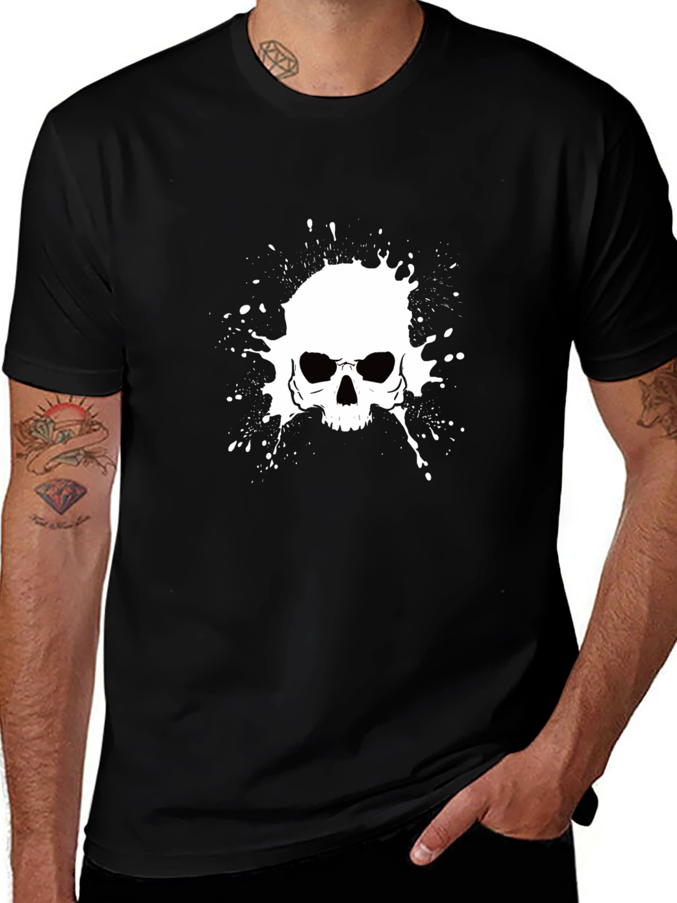 Skull Graphic Black Tee
