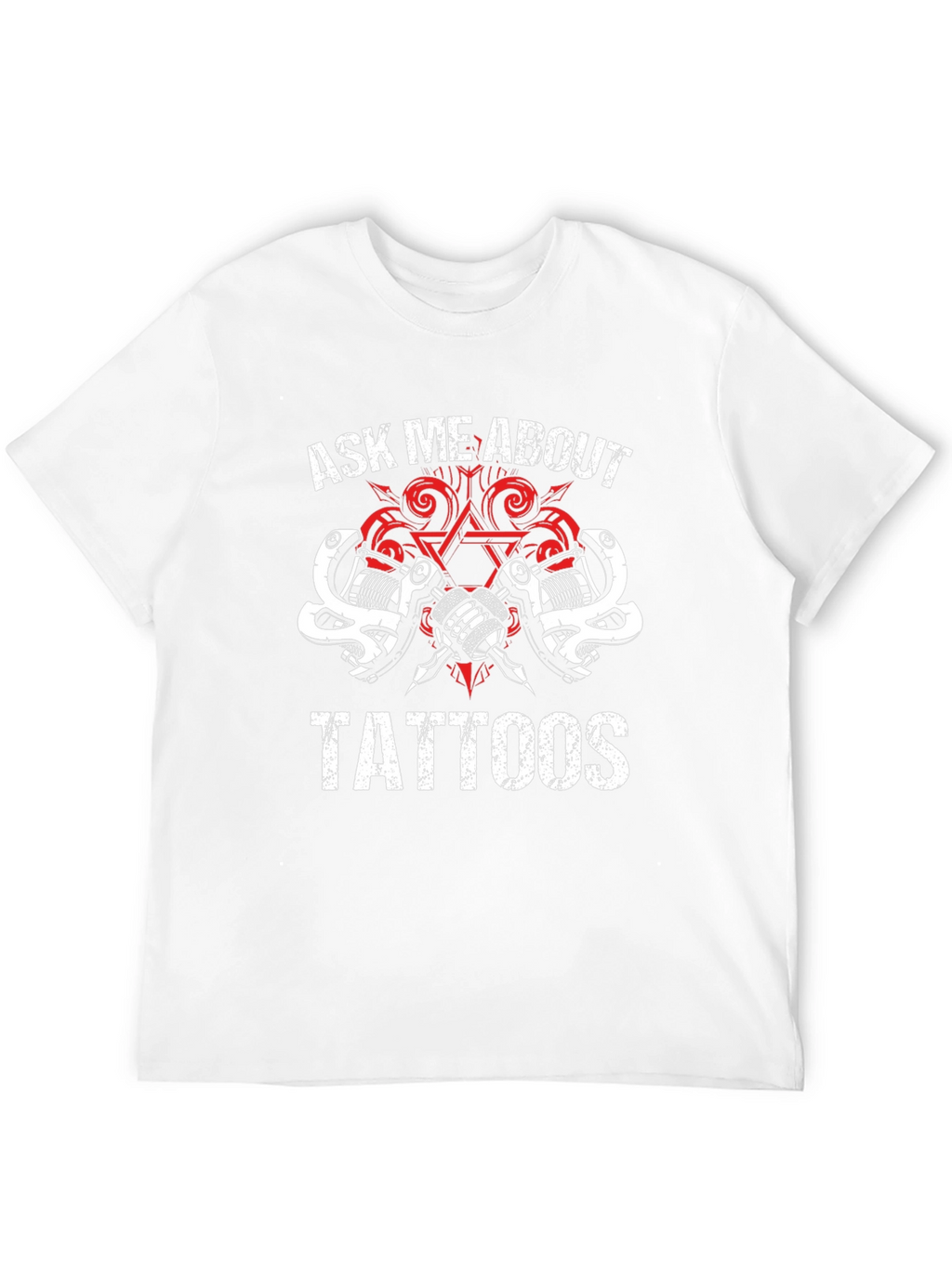 Ask Me About Tattoos Black Graphic T-Shirt