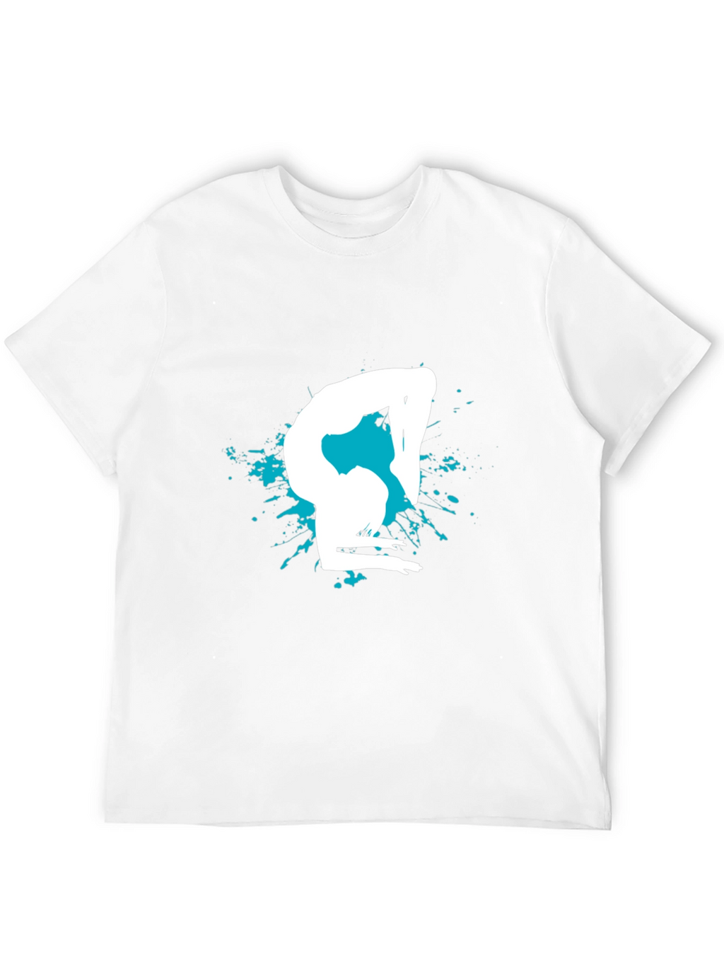 Gymnast Silhouette Graphic Tee - Black