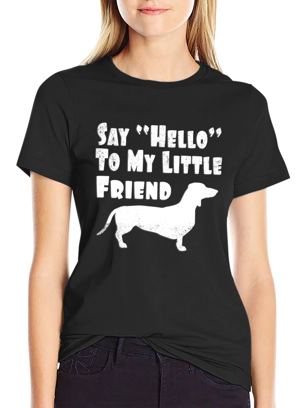 Dachshund Dog T-Shirt: Say Hello to My Little Friend