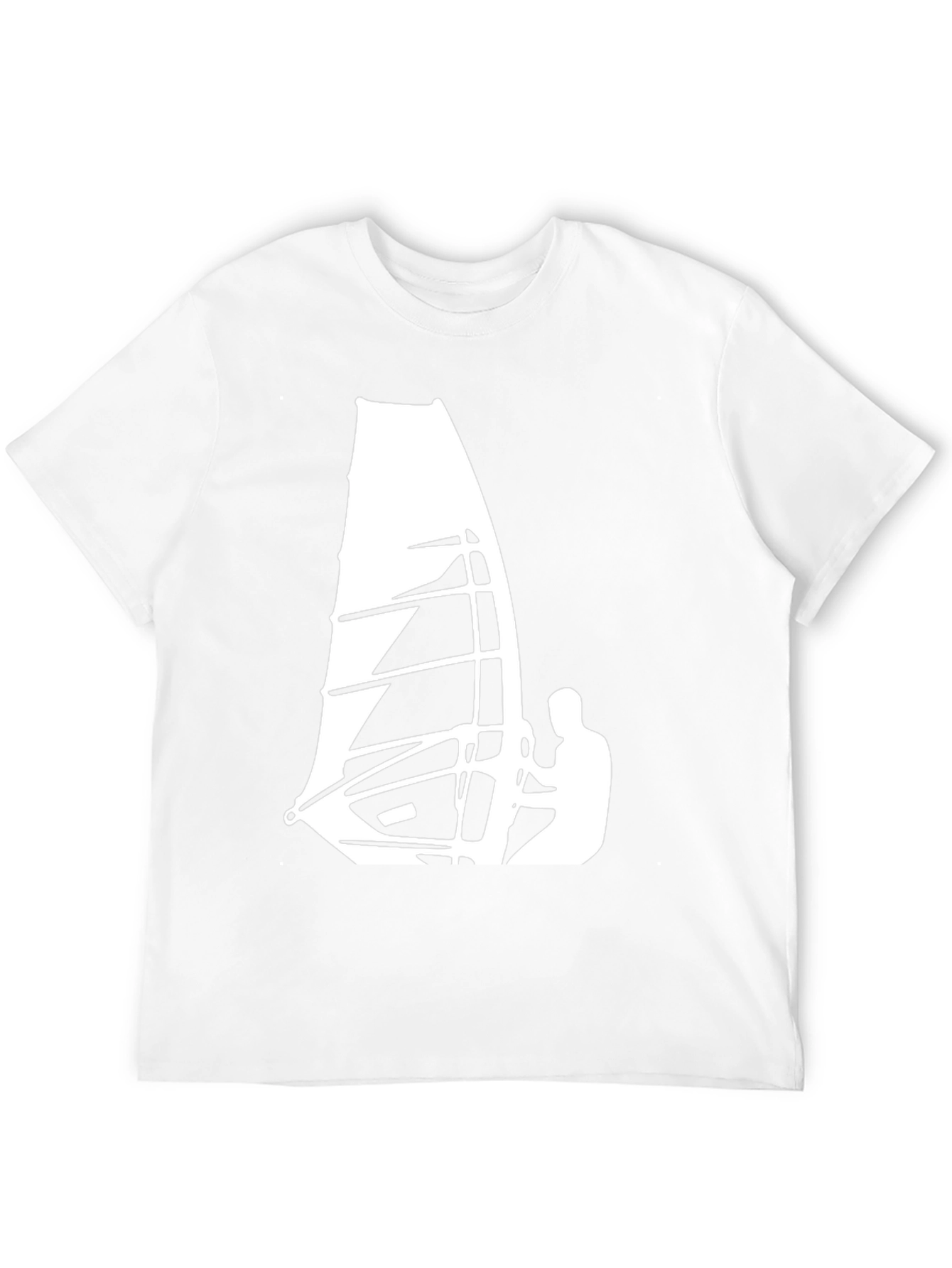 Windsurfing Graphic Tee - Cool Black T-Shirt