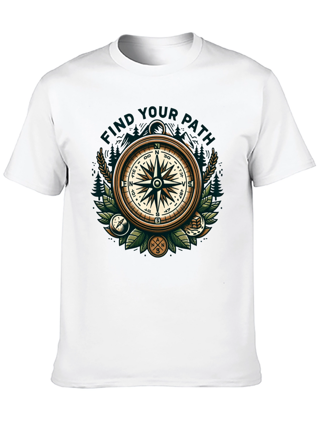 Find Your Path Compass Graphic T-Shirt
