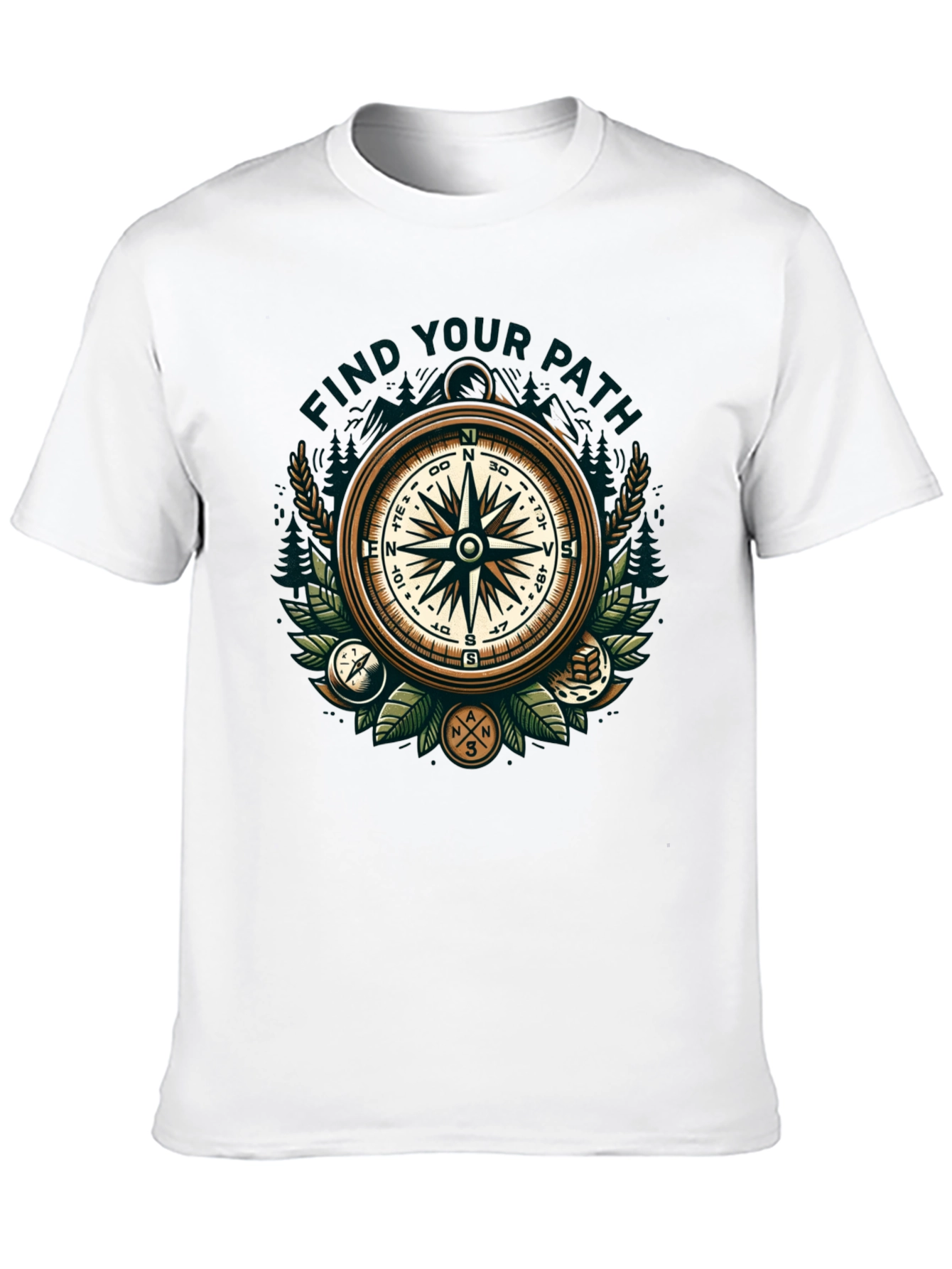 Find Your Path Compass Graphic T-Shirt