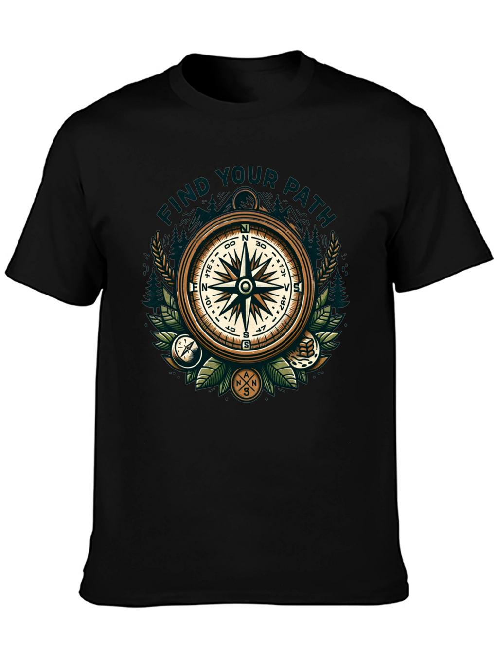 Find Your Path Compass Graphic T-Shirt