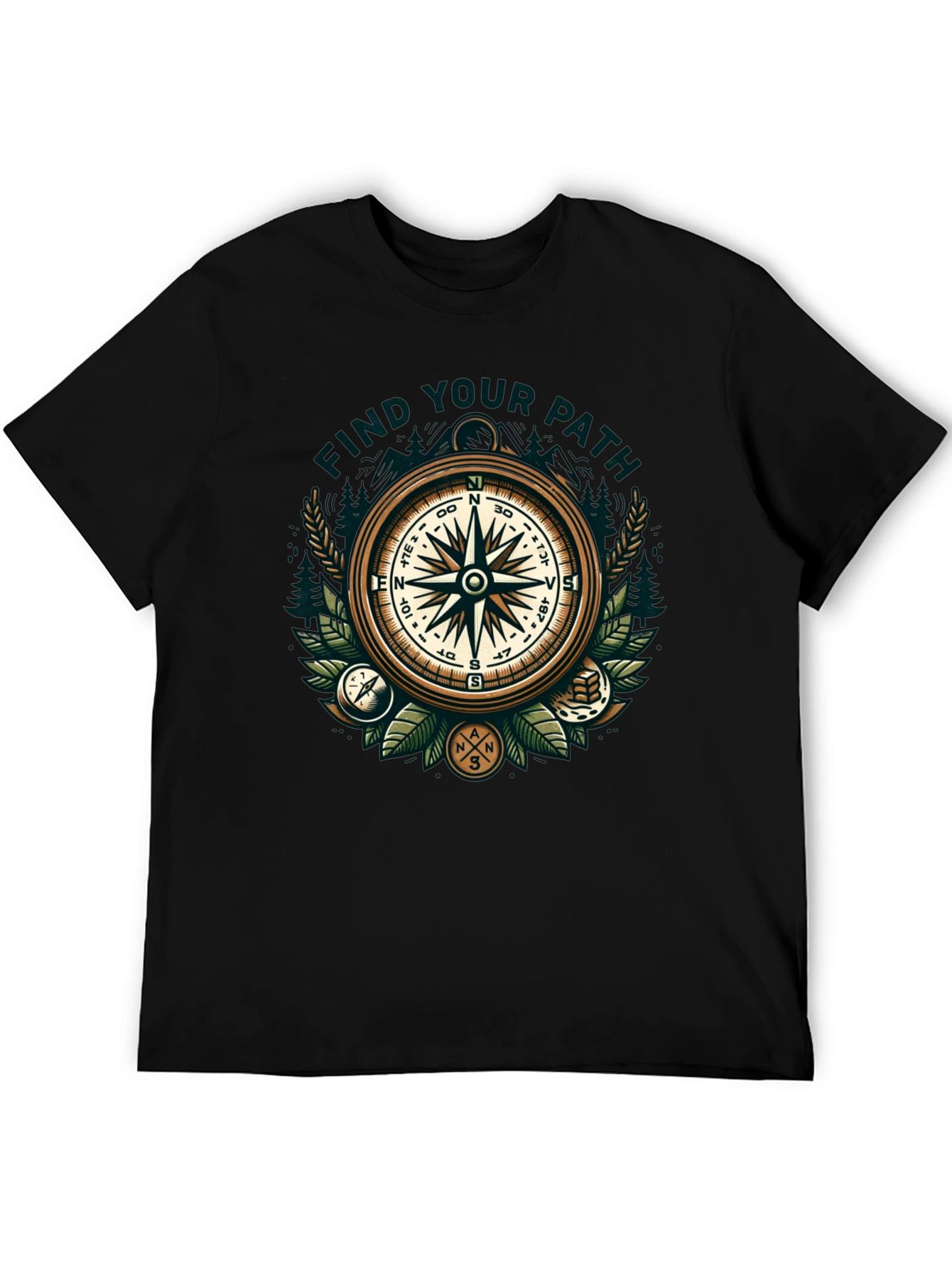 Find Your Path Compass Graphic T-Shirt