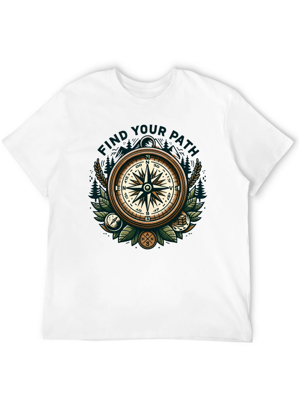 Find Your Path Compass Graphic T-Shirt