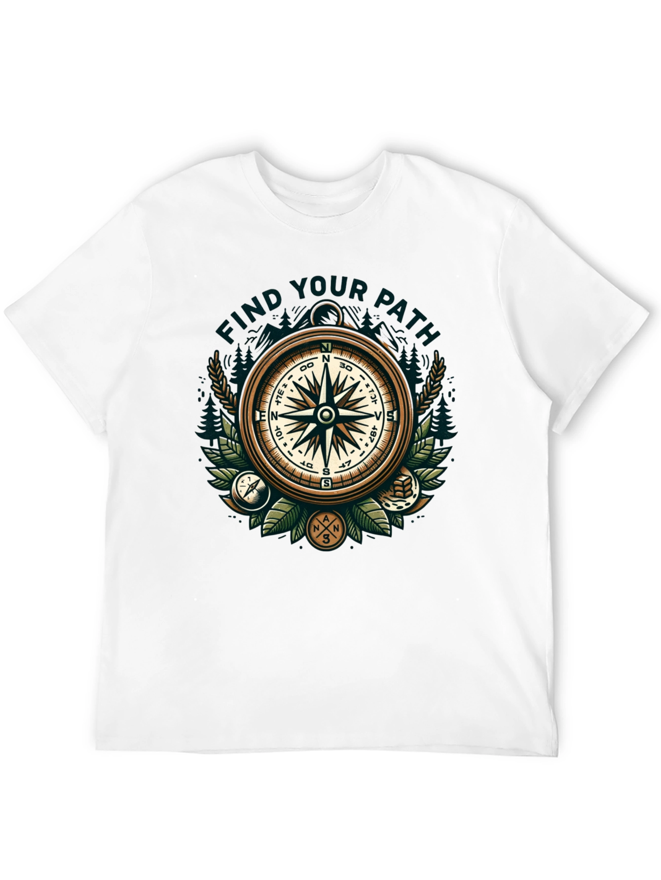 Find Your Path Compass Graphic T-Shirt