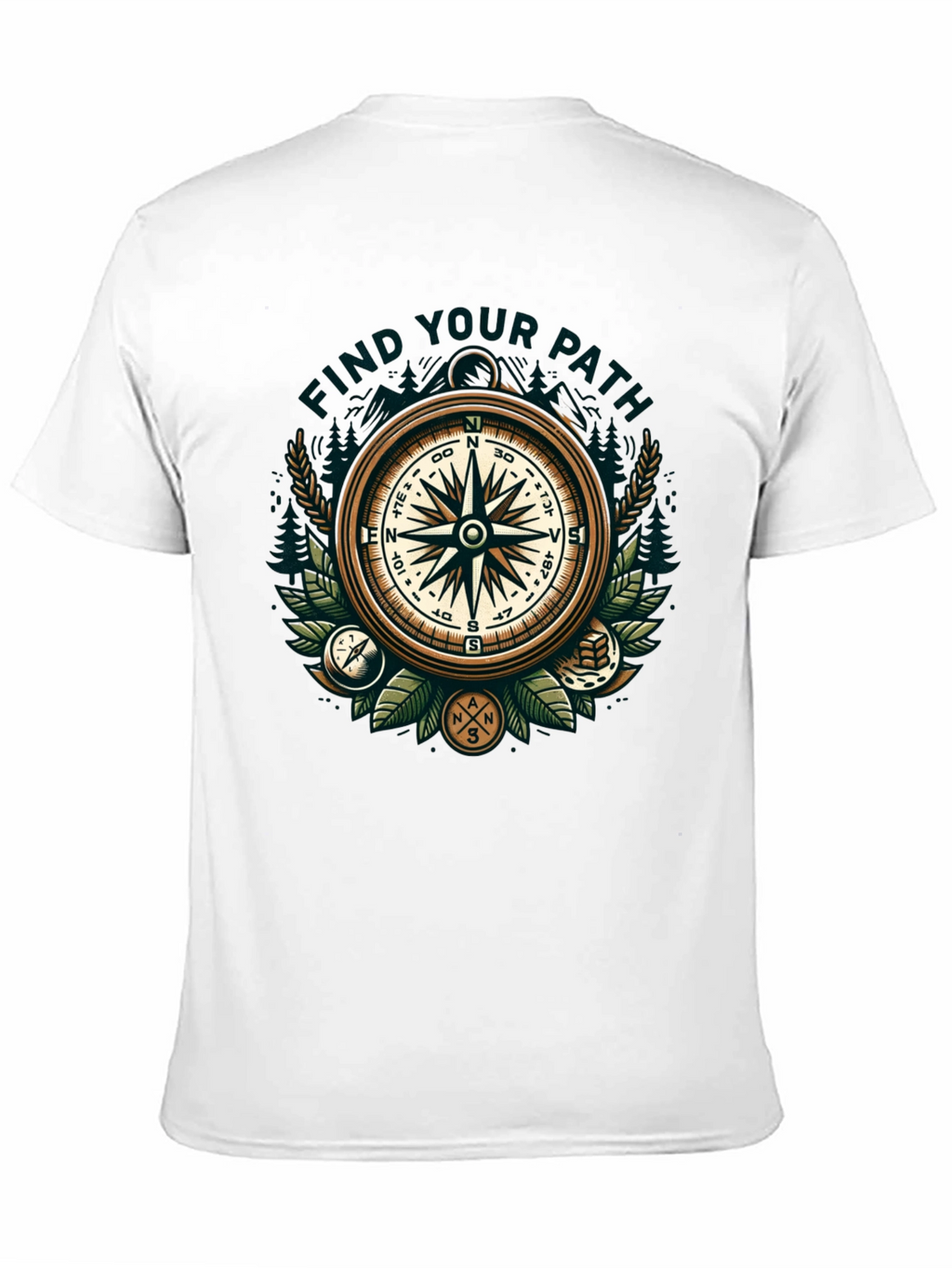 Find Your Path Compass Graphic T-Shirt