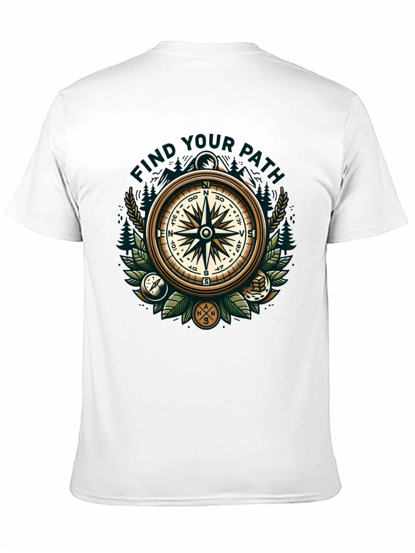 Find Your Path Compass Graphic T-Shirt