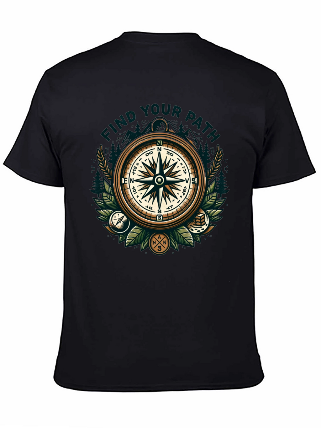 Find Your Path Compass Graphic T-Shirt