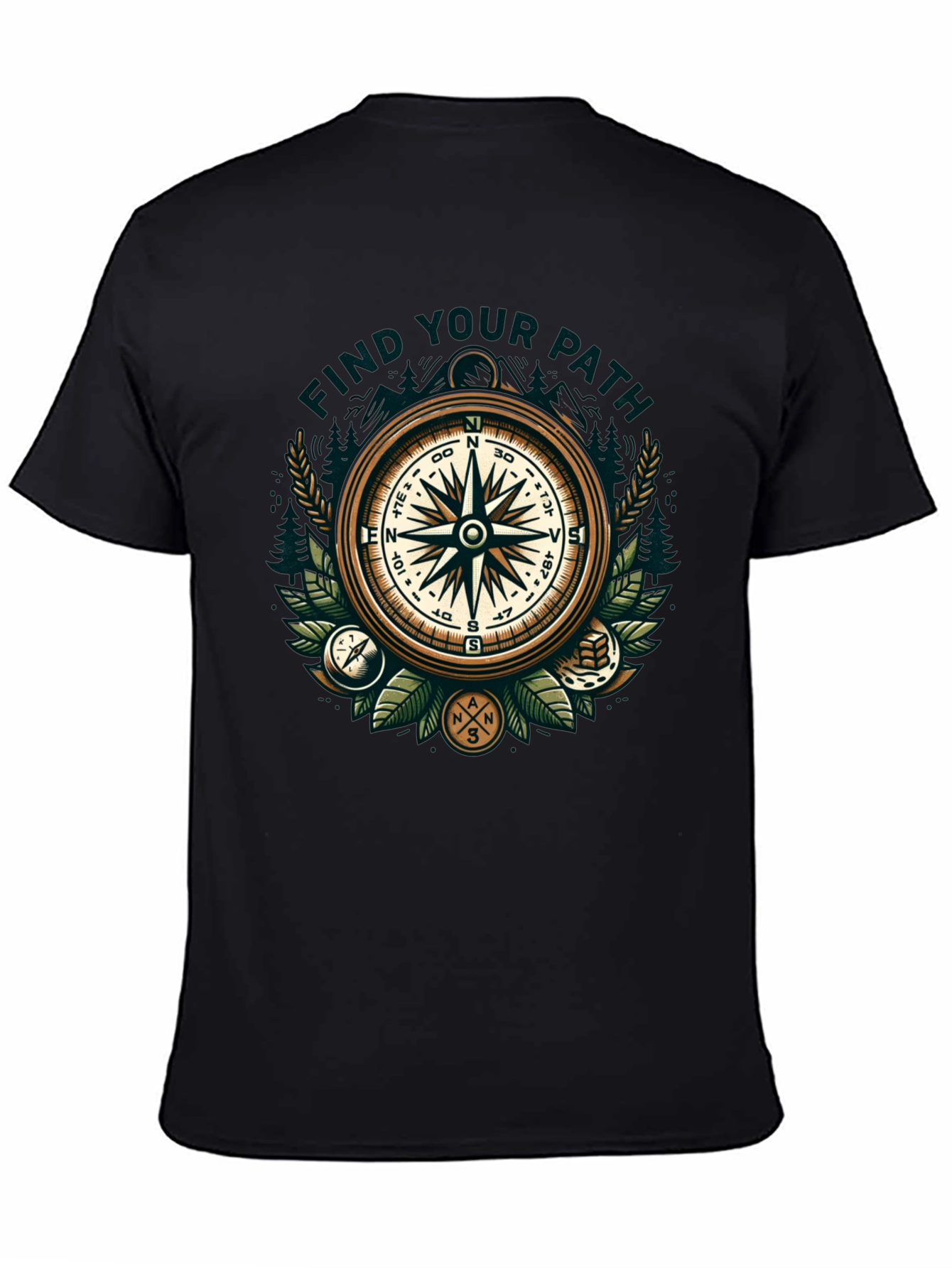 Find Your Path Compass Graphic T-Shirt