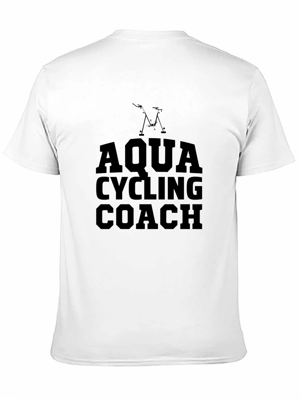 Aqua Cycling Coach Graphic T-Shirt - Black