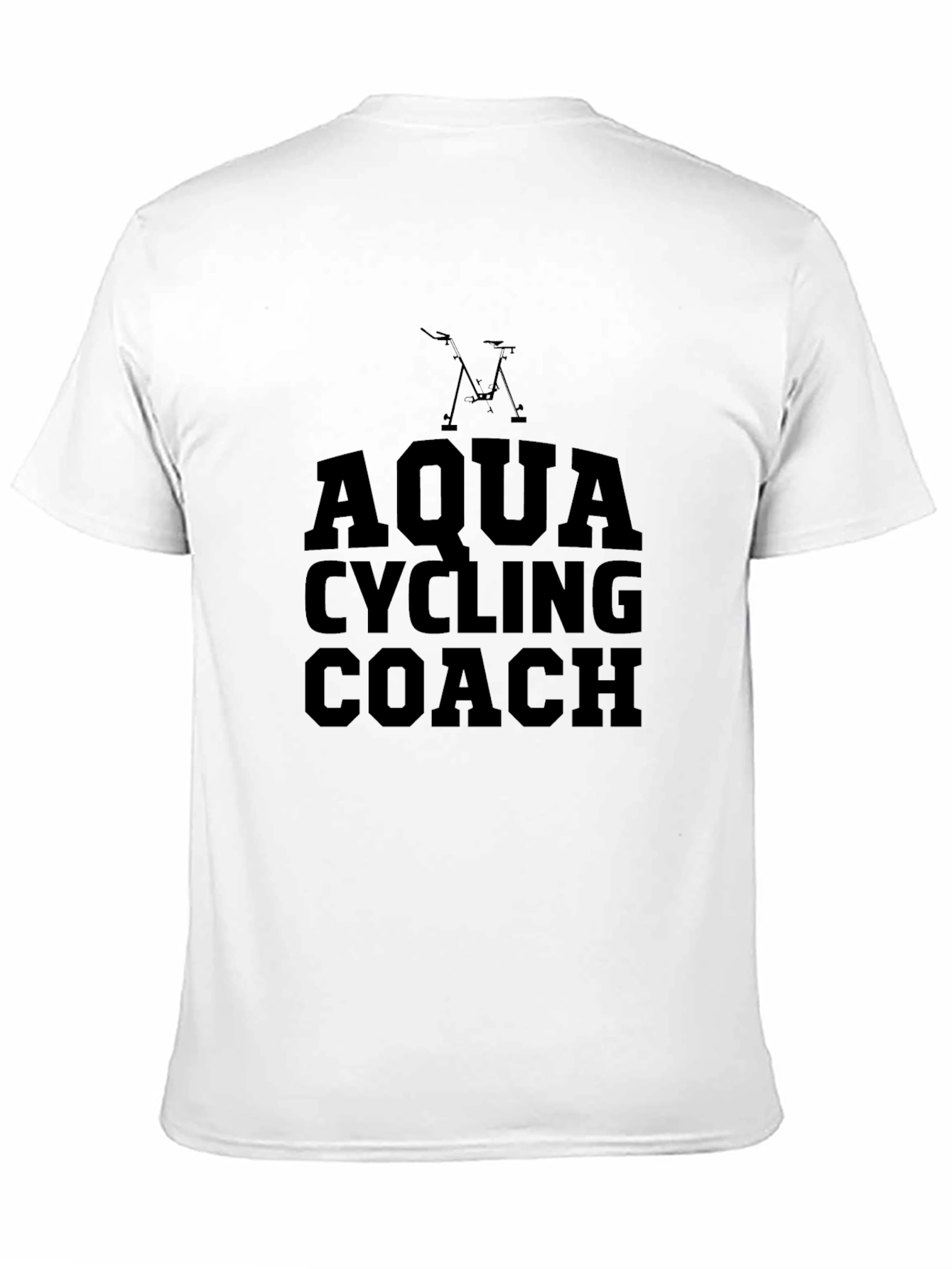 Aqua Cycling Coach Graphic T-Shirt - Black