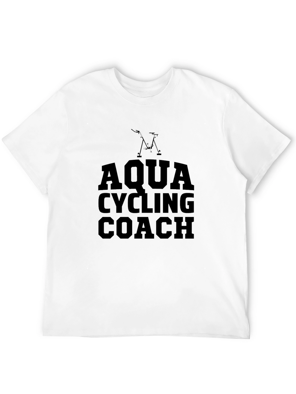 Aqua Cycling Coach Graphic T-Shirt - Black