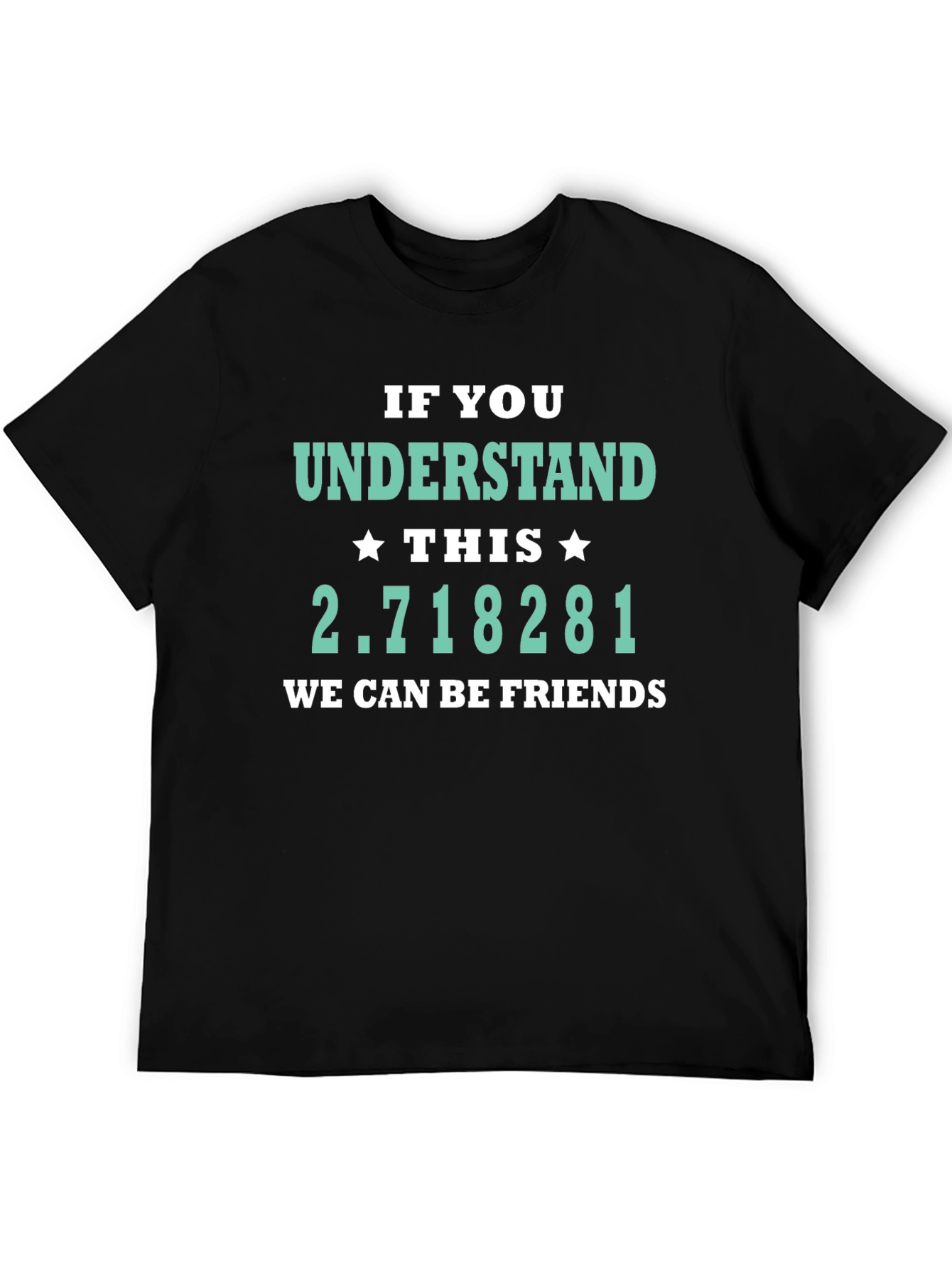 Funny Math Humor T-Shirt - Eulers Number