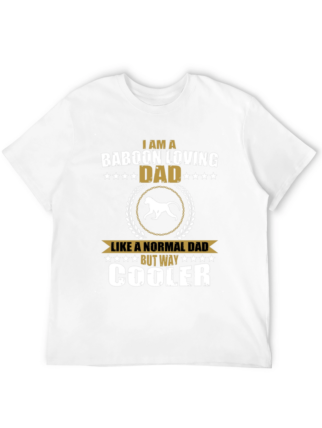 Baboon Loving Dad T-Shirt - Cool Dad Edition