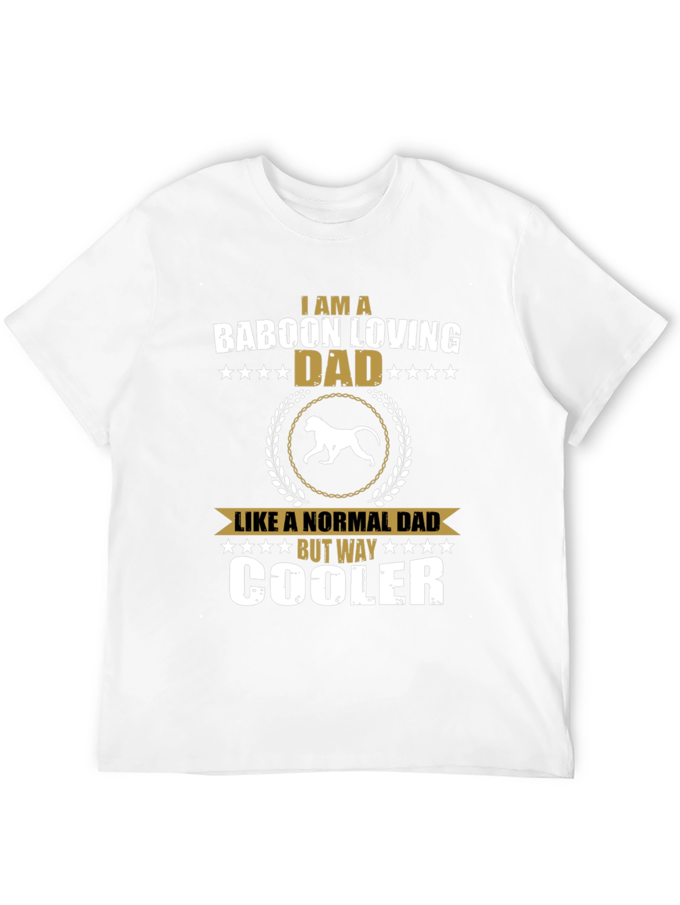 Baboon Loving Dad T-Shirt - Cool Dad Edition