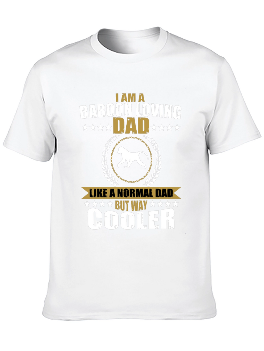 Baboon Loving Dad T-Shirt - Cool Dad Edition