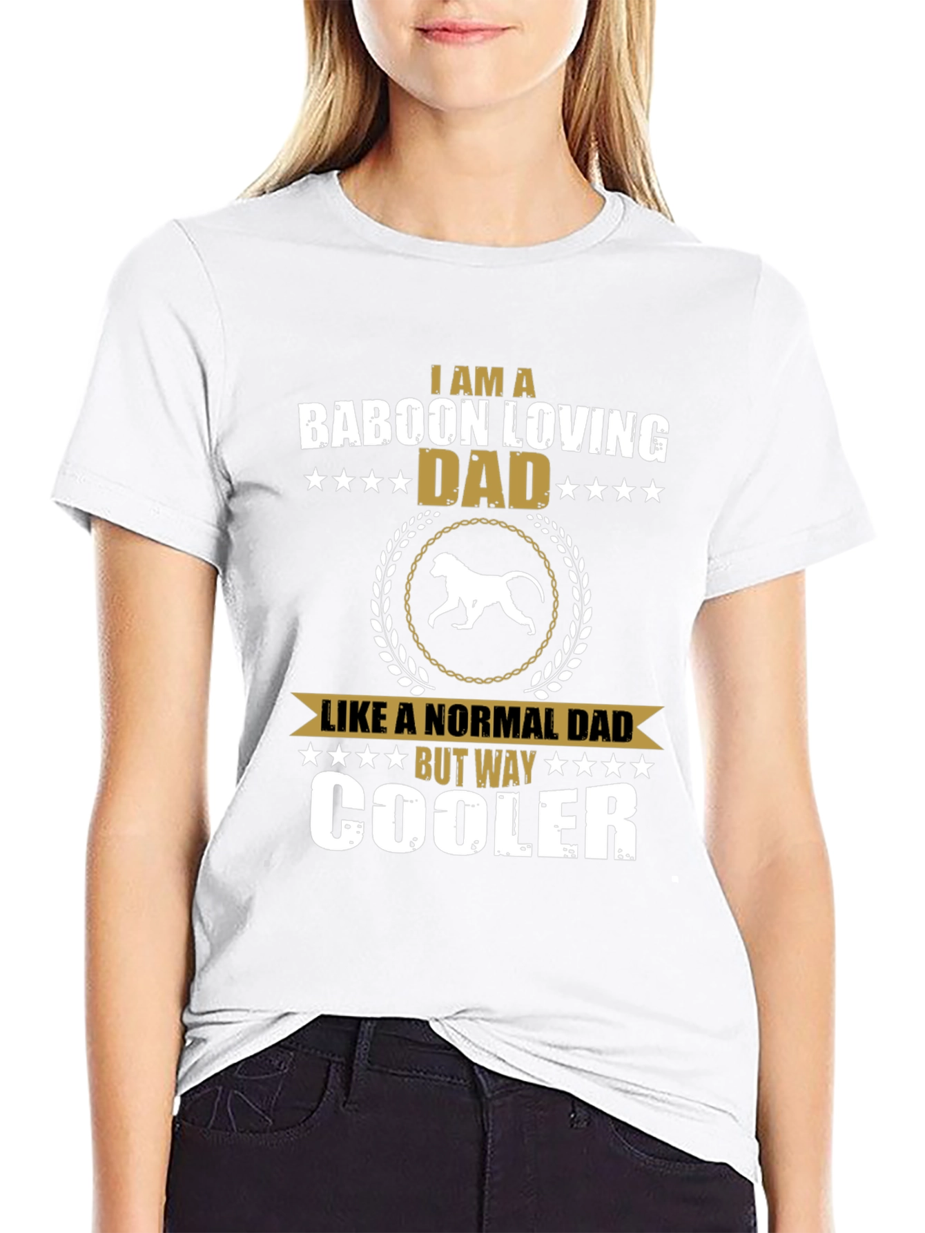 Baboon Loving Dad T-Shirt - Cool Dad Edition