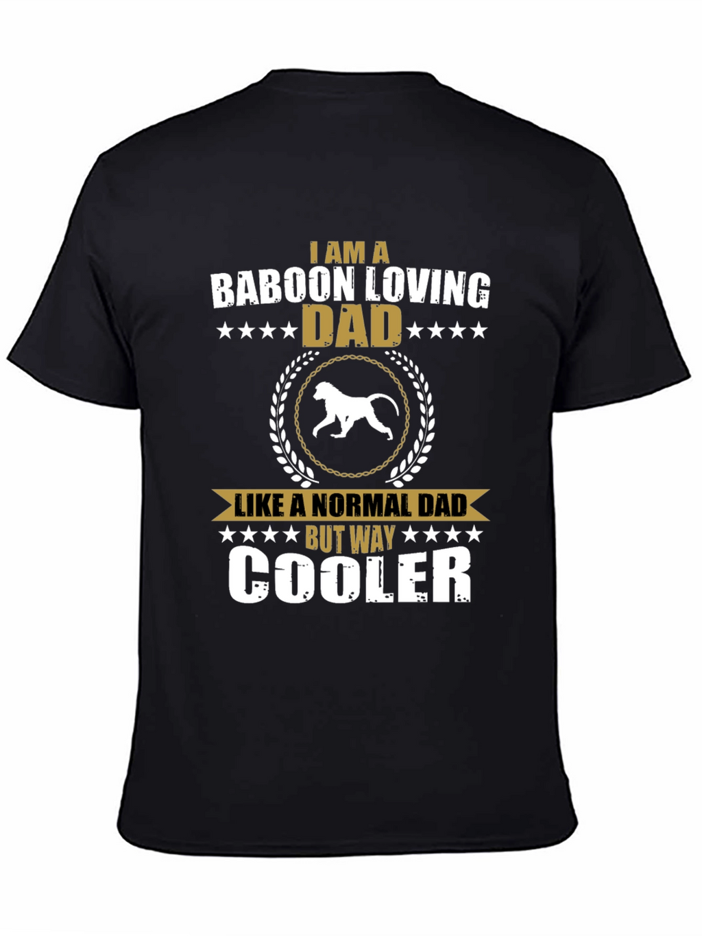 Baboon Loving Dad T-Shirt - Cool Dad Edition