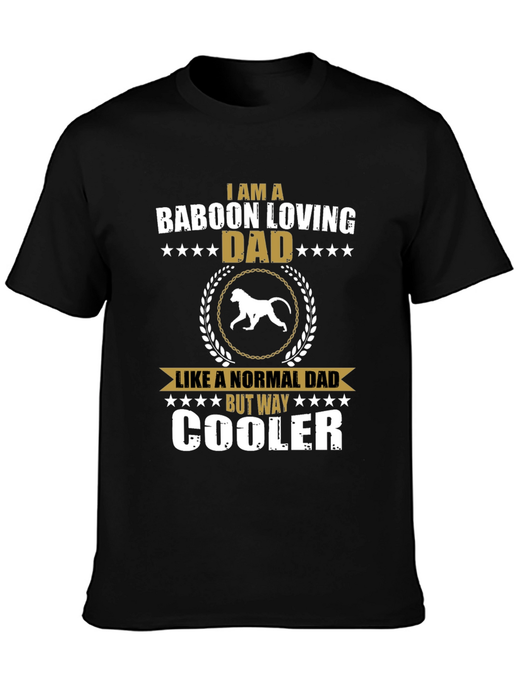 Baboon Loving Dad T-Shirt - Cool Dad Edition