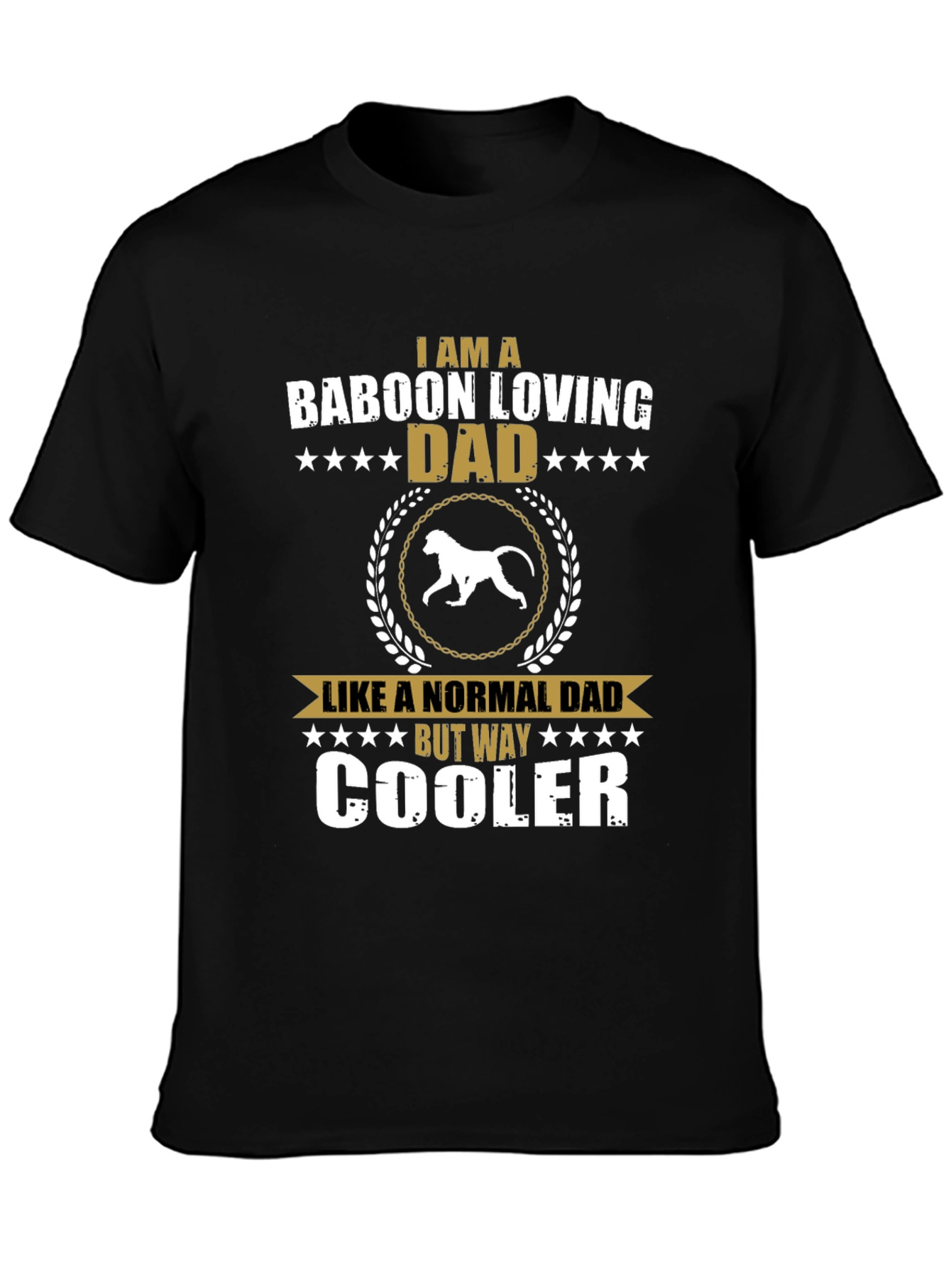 Baboon Loving Dad T-Shirt - Cool Dad Edition