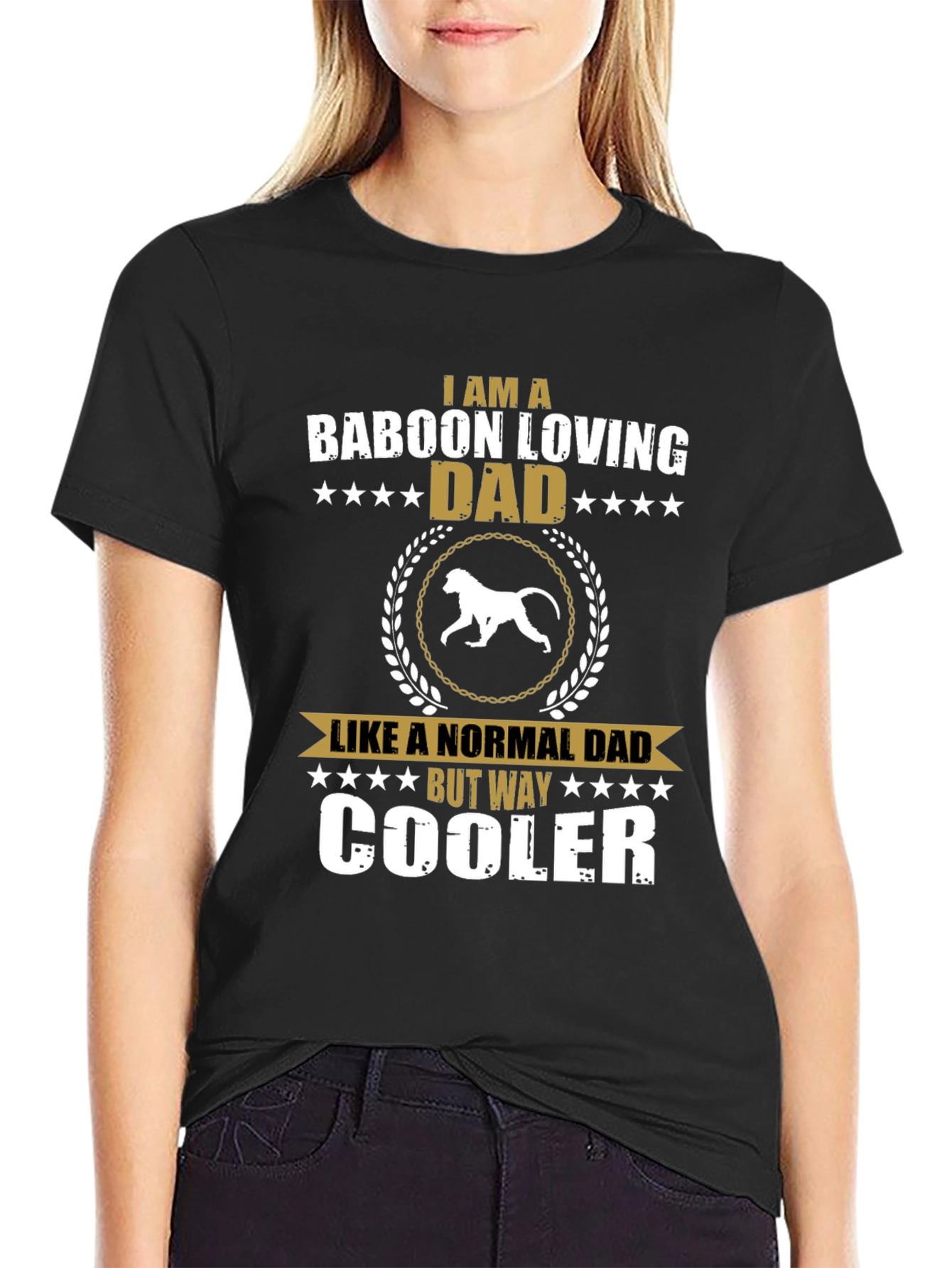 Baboon Loving Dad T-Shirt - Cool Dad Edition