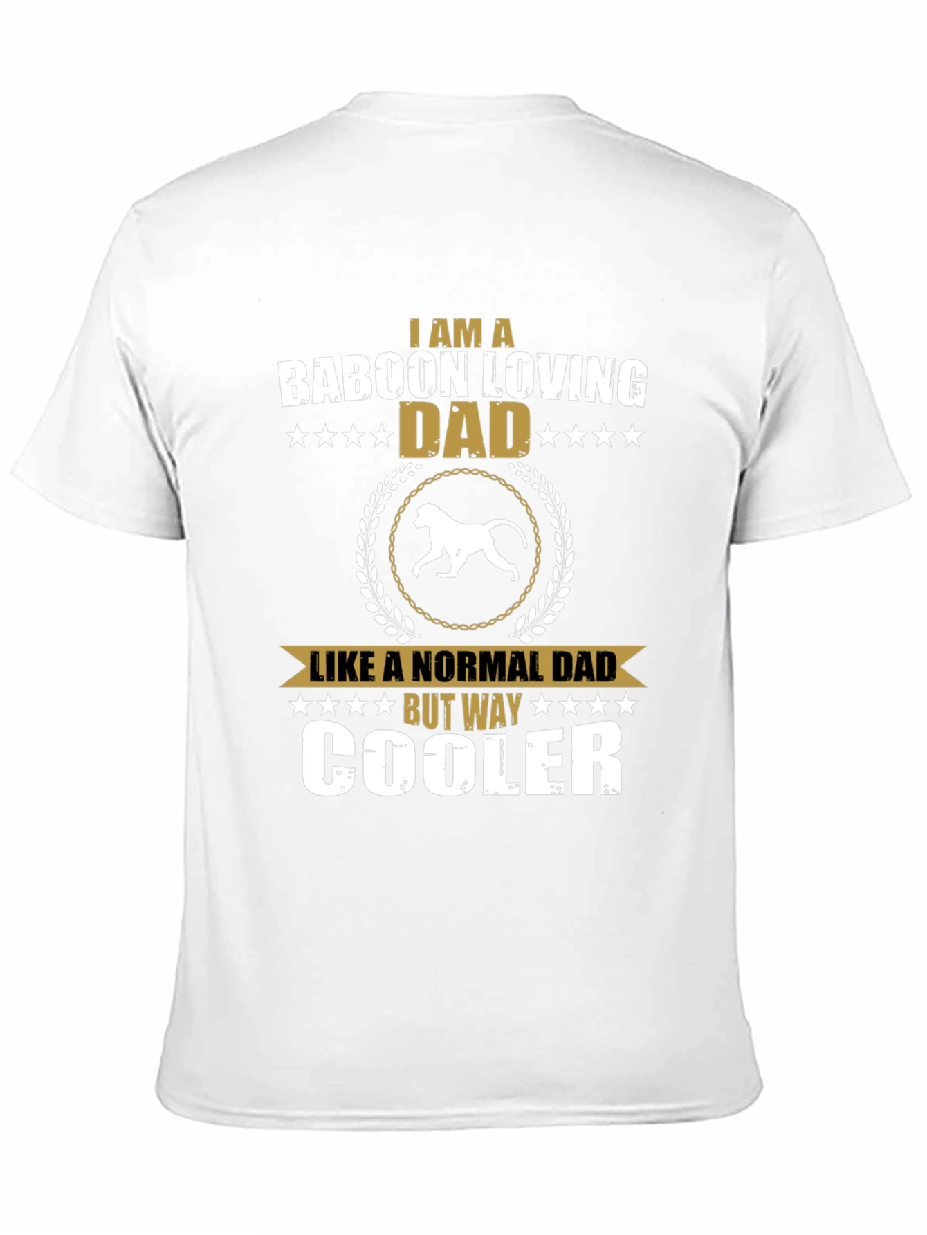 Baboon Loving Dad T-Shirt - Cool Dad Edition