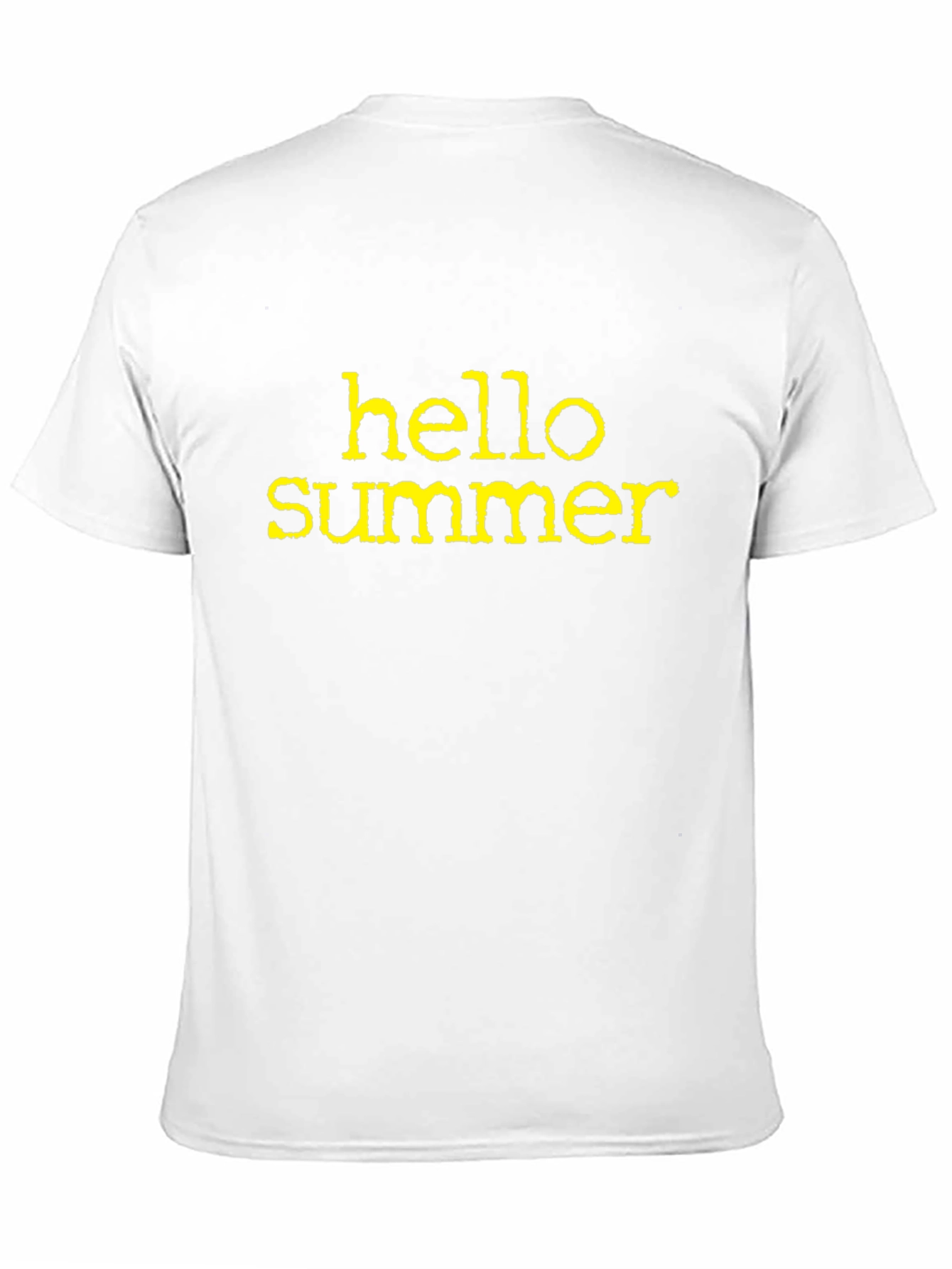 Hello Summer Graphic Tee - Black Cotton Casual T-Shirt