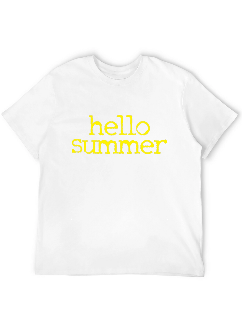 Hello Summer Graphic Tee - Black Cotton Casual T-Shirt