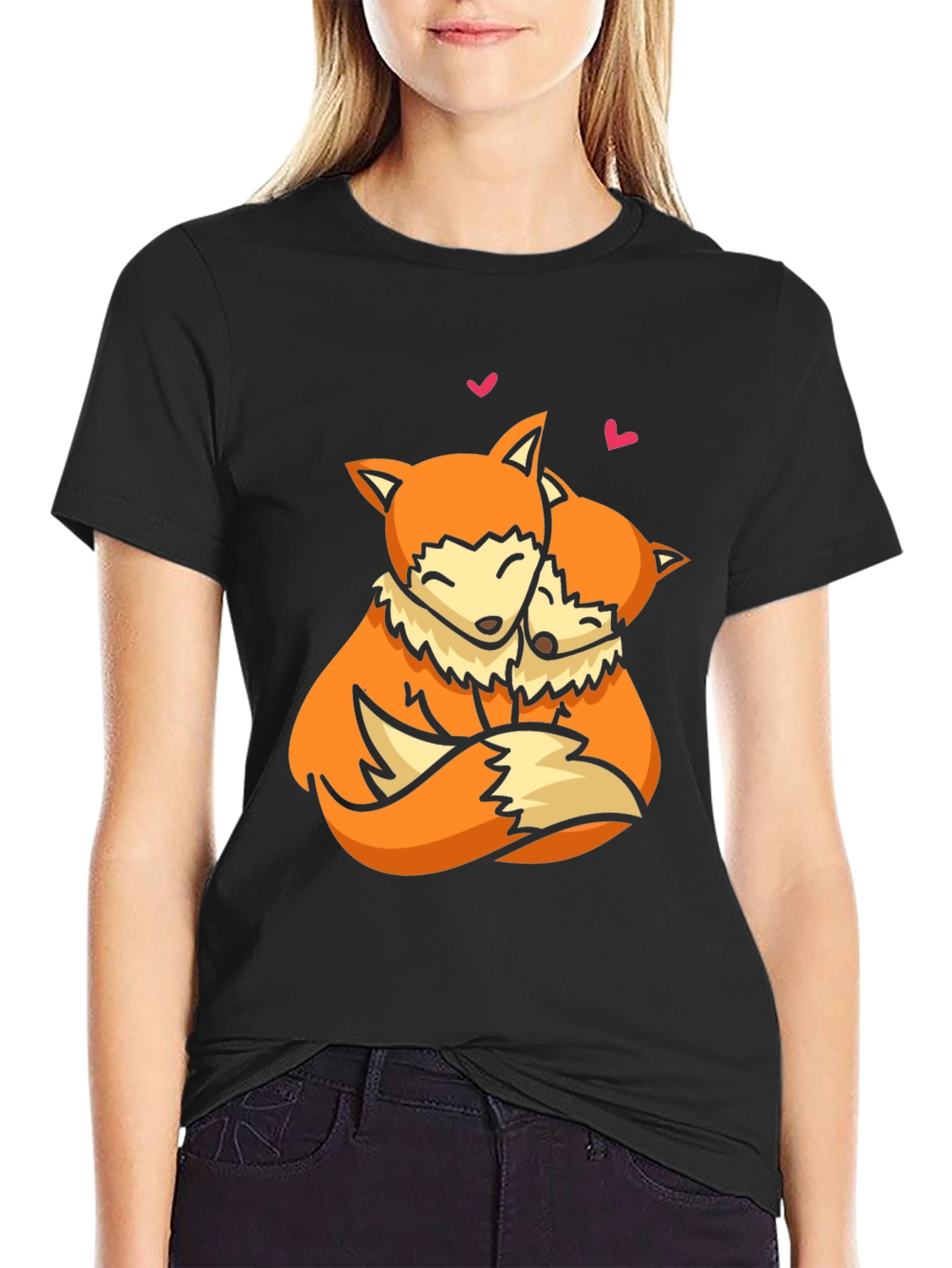 Fox Love T-Shirt - Cute Animal Graphic Tee